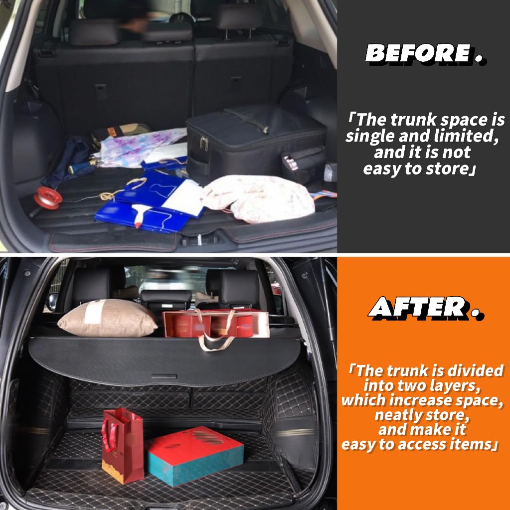 Retractable Trunk Cover for Audi Q7 2016-2023 - Cargo Security Shield & Shade Protector for Luggage Protection | Perfect for Road Trips, Grocery Hauling & Vehicle Security