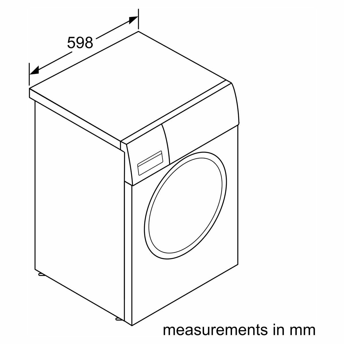 Bosch Series 6 10kg/5kg Washer Dryer Combo WNA254U1AU - Energy Efficient Front Load Laundry Machine for Apartments & Small Homes