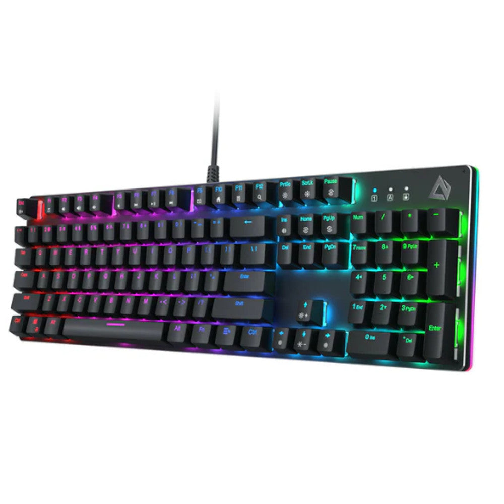 AUKEY KM G12 Mechanical Gaming Keyboard - 87 Key RGB Backlit, Blue Switches, Wired USB for PC & Mac - Perfect for Gaming, Typing & Office Work