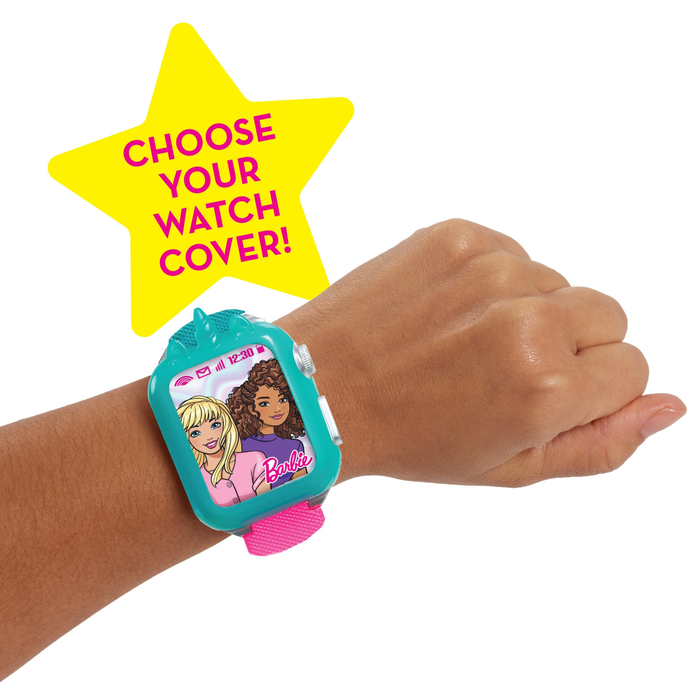 Just Play Barbie Pretend Play Camera & Smart Watch Toy Set with Lights & Sounds - Interactive Role Play Toys for Kids Ages 3+ | Perfect for Birthday Gifts & Imaginative Playtime