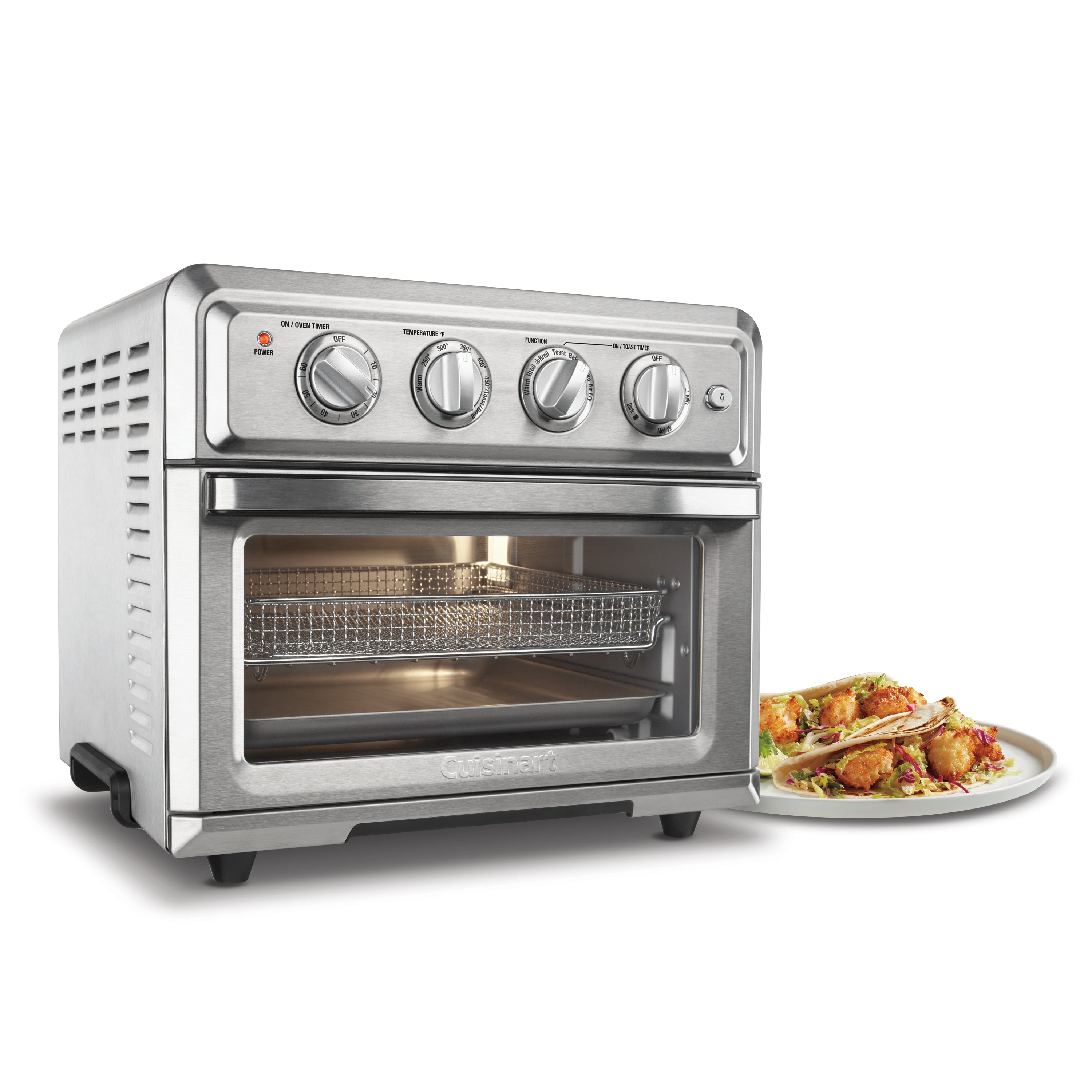 Cuisinart TOA-60C Air Fryer Convection Toaster Oven - 6-Slice Countertop Oven with Bake, Broil, Toast & Air Fry Functions - Perfect for Small Kitchens, Dorms, Apartments & Healthy Cooking
