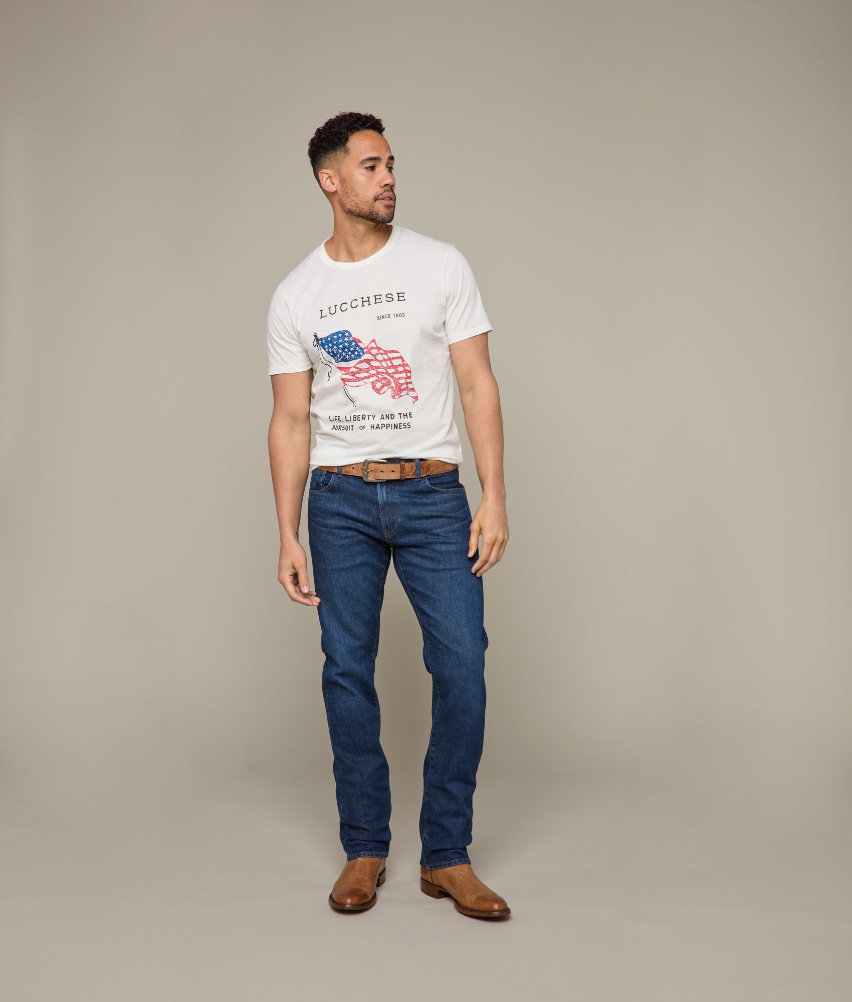 Liberty Tee - Soft Cotton Crewneck T-Shirt for Men & Women | White | Casual Wear, Everyday Outfits & Layering Essential