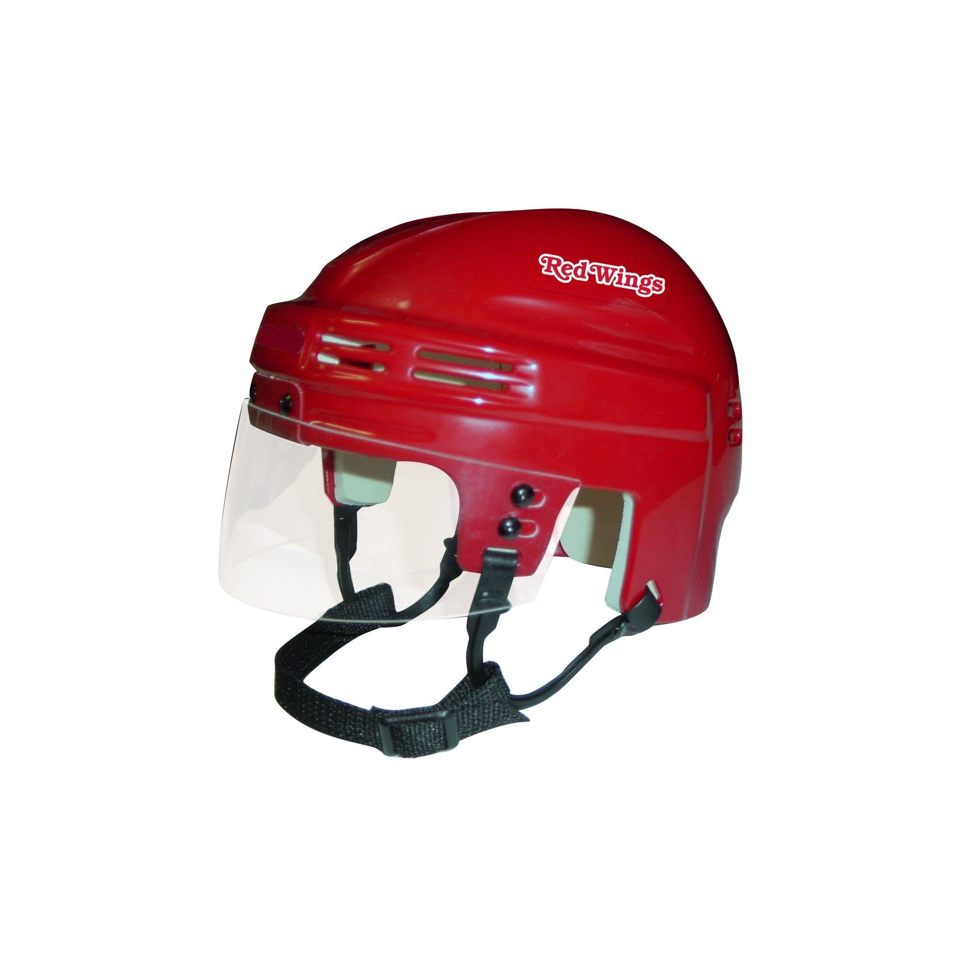 Detroit Red Wings NHL Collectible Mini Helmet with Display Stand - Officially Licensed FANZ Memorabilia for Hockey Fans | Perfect for Home Office Decor, Sports Man Cave, and Gift for Hockey Enthusiasts