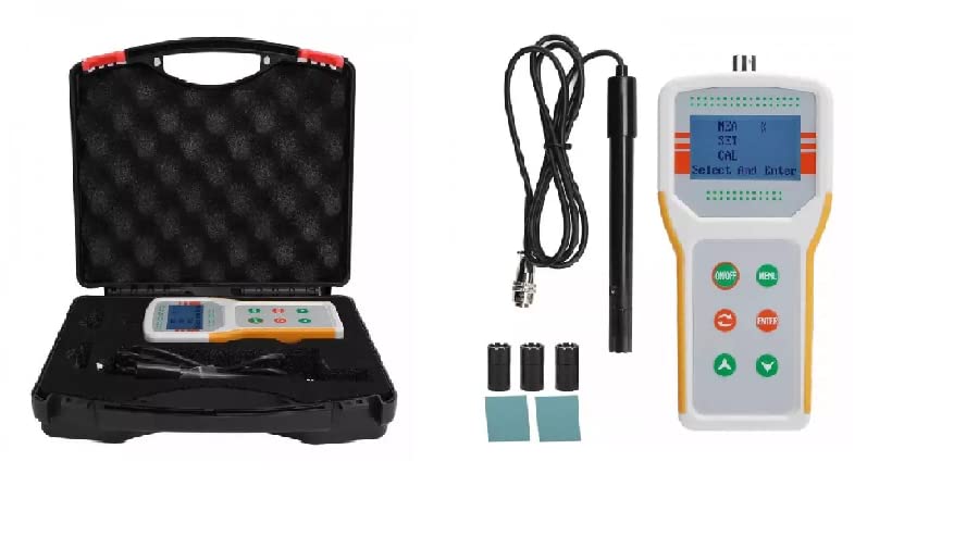 JPB-607A Digital Dissolved Oxygen Meter - 0-19.9mg/L Portable Water Quality Tester for Aquaculture, Fish Ponds & Hydroponics | Perfect for Monitoring Oxygen Levels in Fish Tanks, Koi Ponds and Aquatic Farms