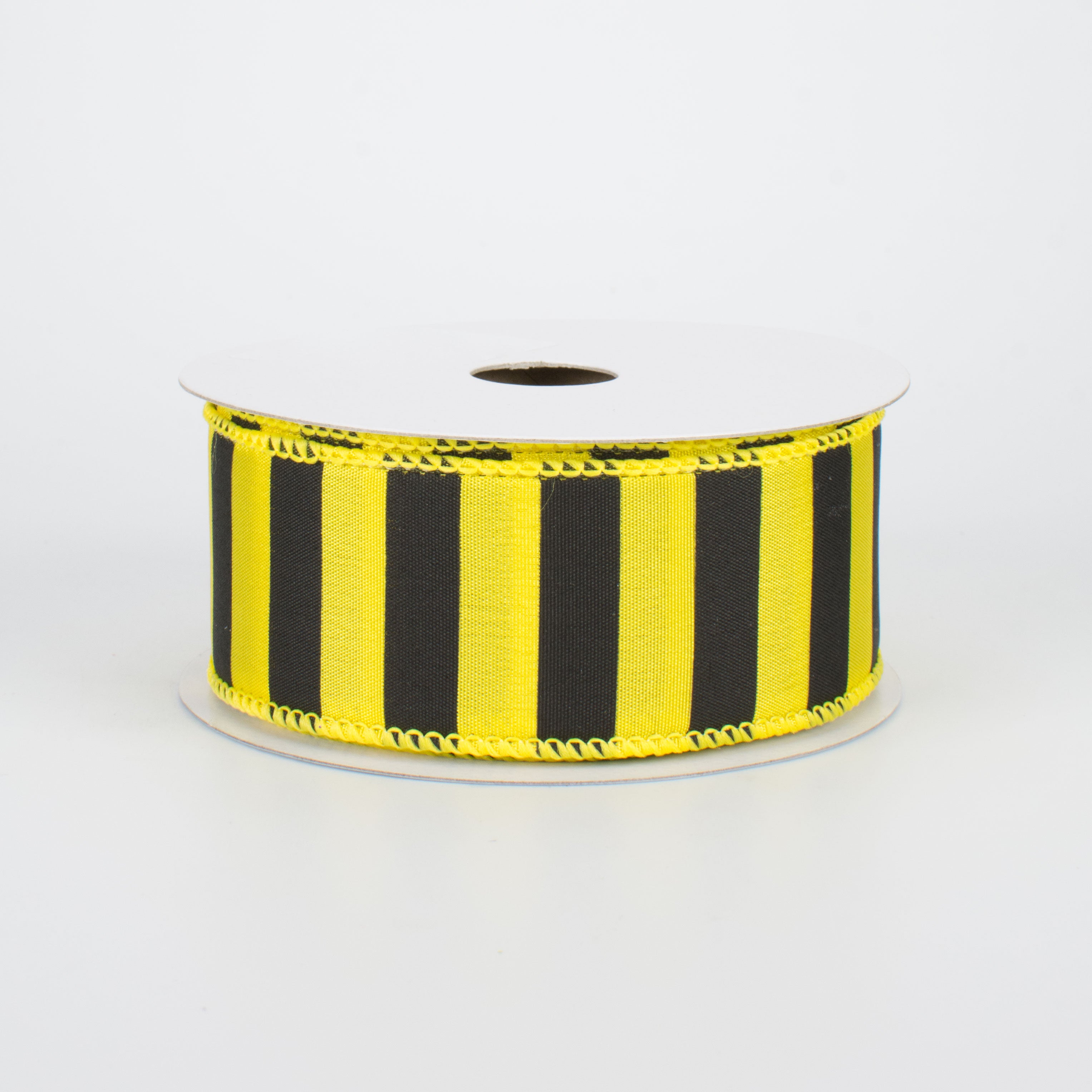 1.5 Inch Medium Stripe Ribbon - Yellow & Black Grosgrain Ribbon (10 Yards) for Gift Wrapping, Crafts, and DIY Decorations