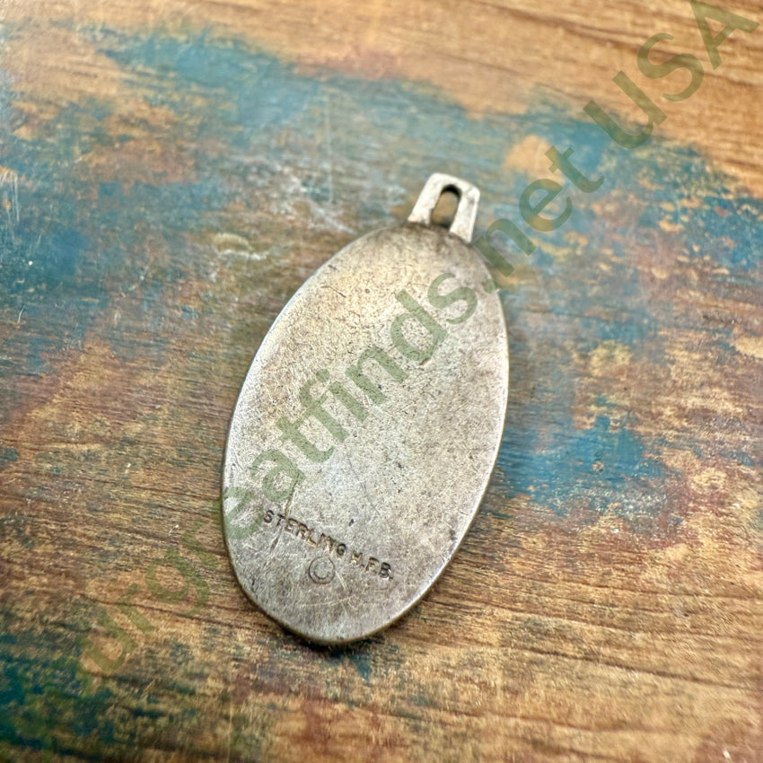 Vintage Sterling Silver St. Christopher Necklace Pendant - Religious Jewelry for Men & Women - Perfect for Travel Protection & Faith Gifts