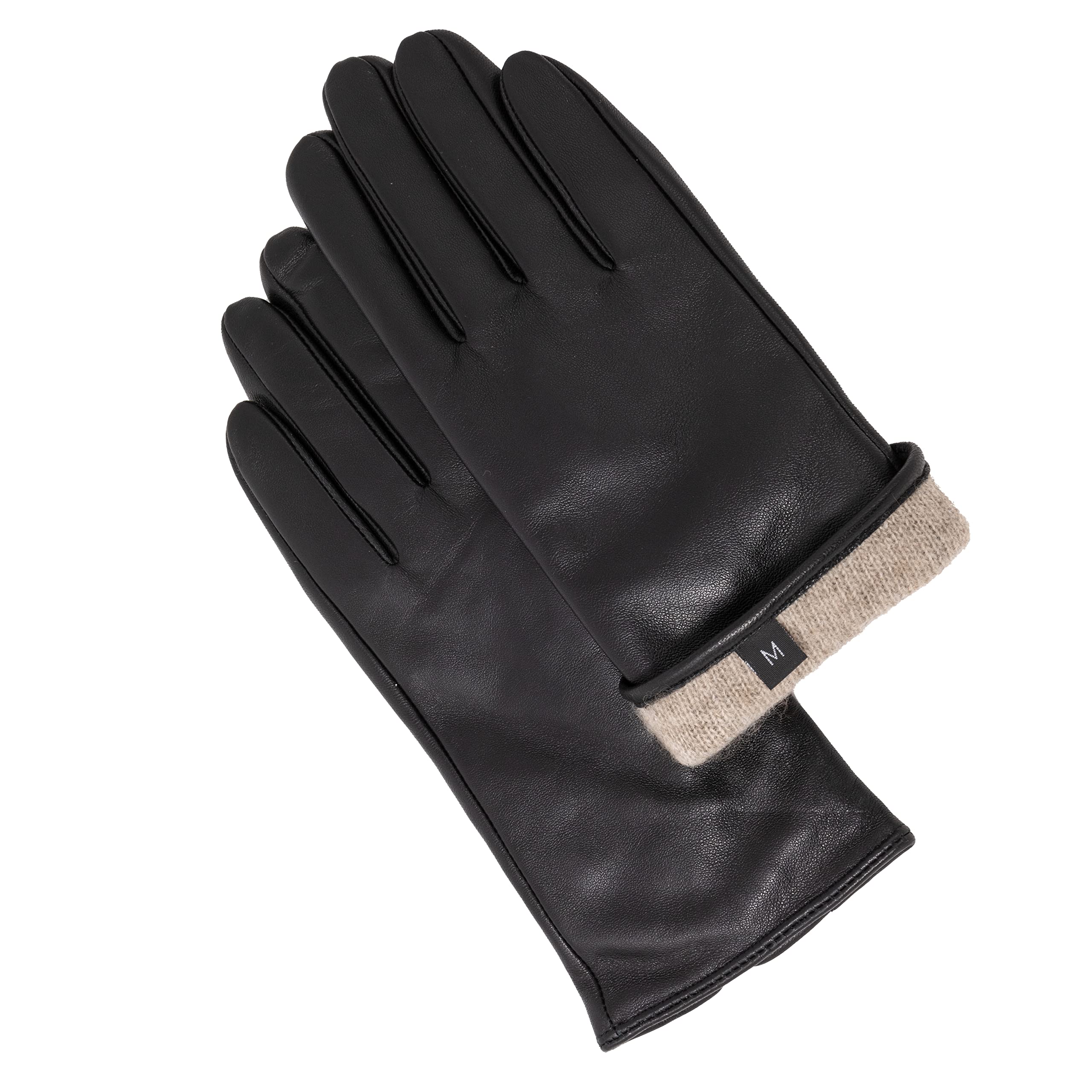 Premium Women's Cashmere Lined Sheepskin Leather Gloves - Touchscreen Compatible Winter Gloves for Ladies with Gift Box | Perfect for Cold Weather, Driving & Outdoor Activities