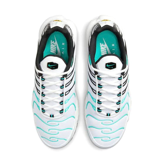 Nike Air Max Plus Running Shoes - White Tiffany Teal Black - Comfortable Cushioned Sneakers for Men & Women | Perfect for Gym Workouts, Jogging & Casual Wear
