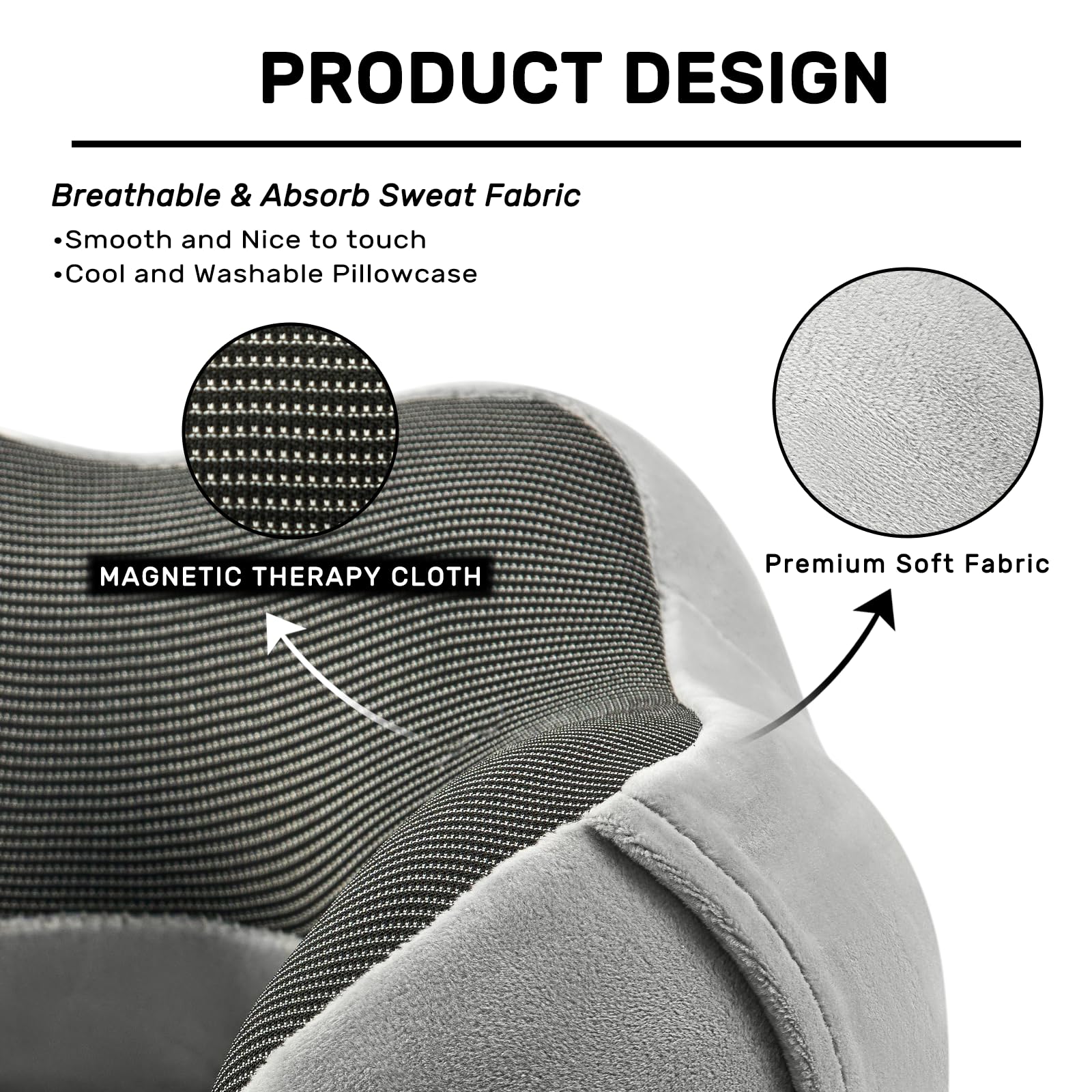 2 Pack Memory Foam Travel Neck Pillow for Airplane, Car, Train & Home - Soft & Supportive Cervical Pillow for Sleeping & Resting - Perfect for Long Flights, Road Trips & Office Naps (Grey & Pink)