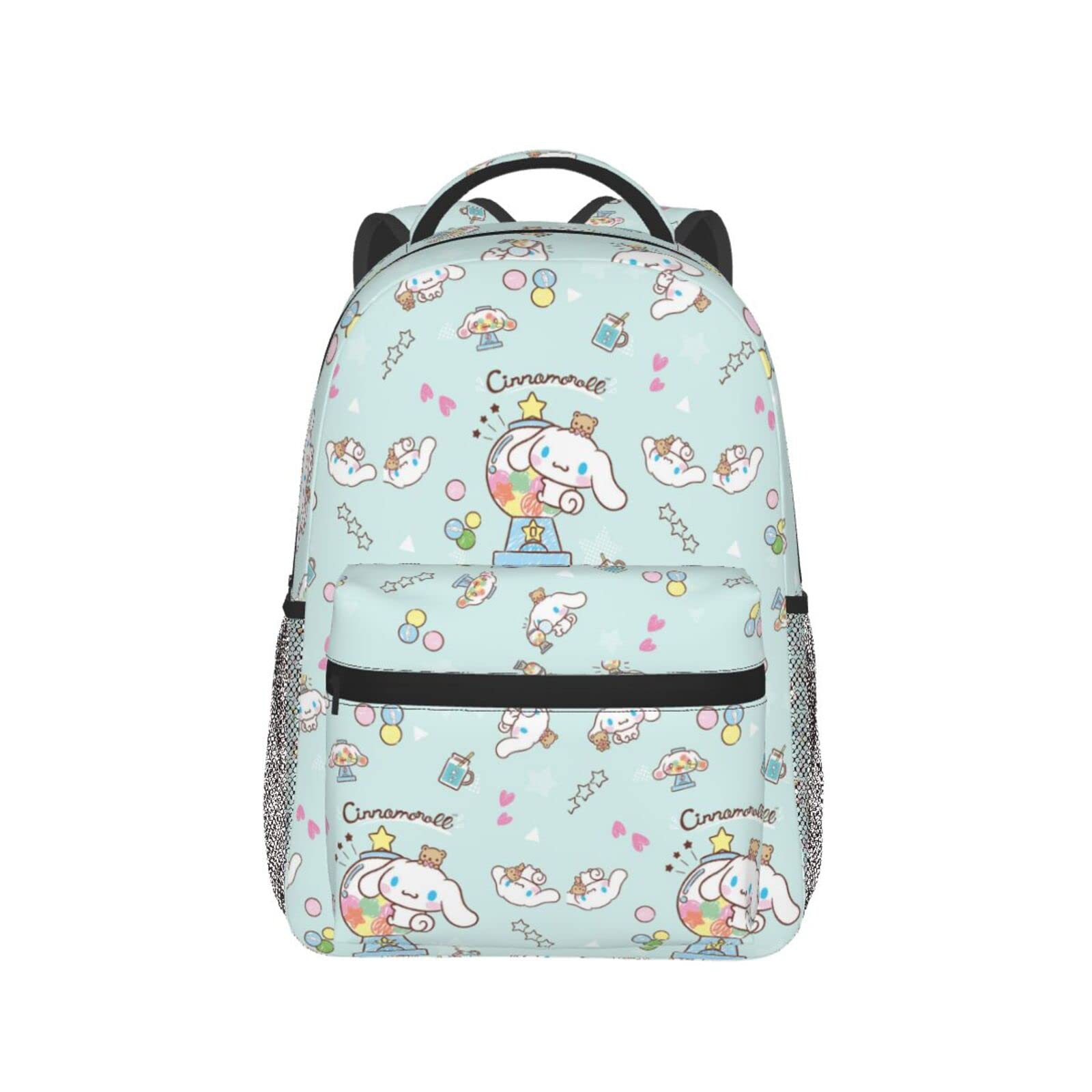 Cute Cinnamoroll Cartoon Backpack for Men & Women - Waterproof Large Capacity Daypack with Puppy Print - Perfect for School, Travel & Casual Use