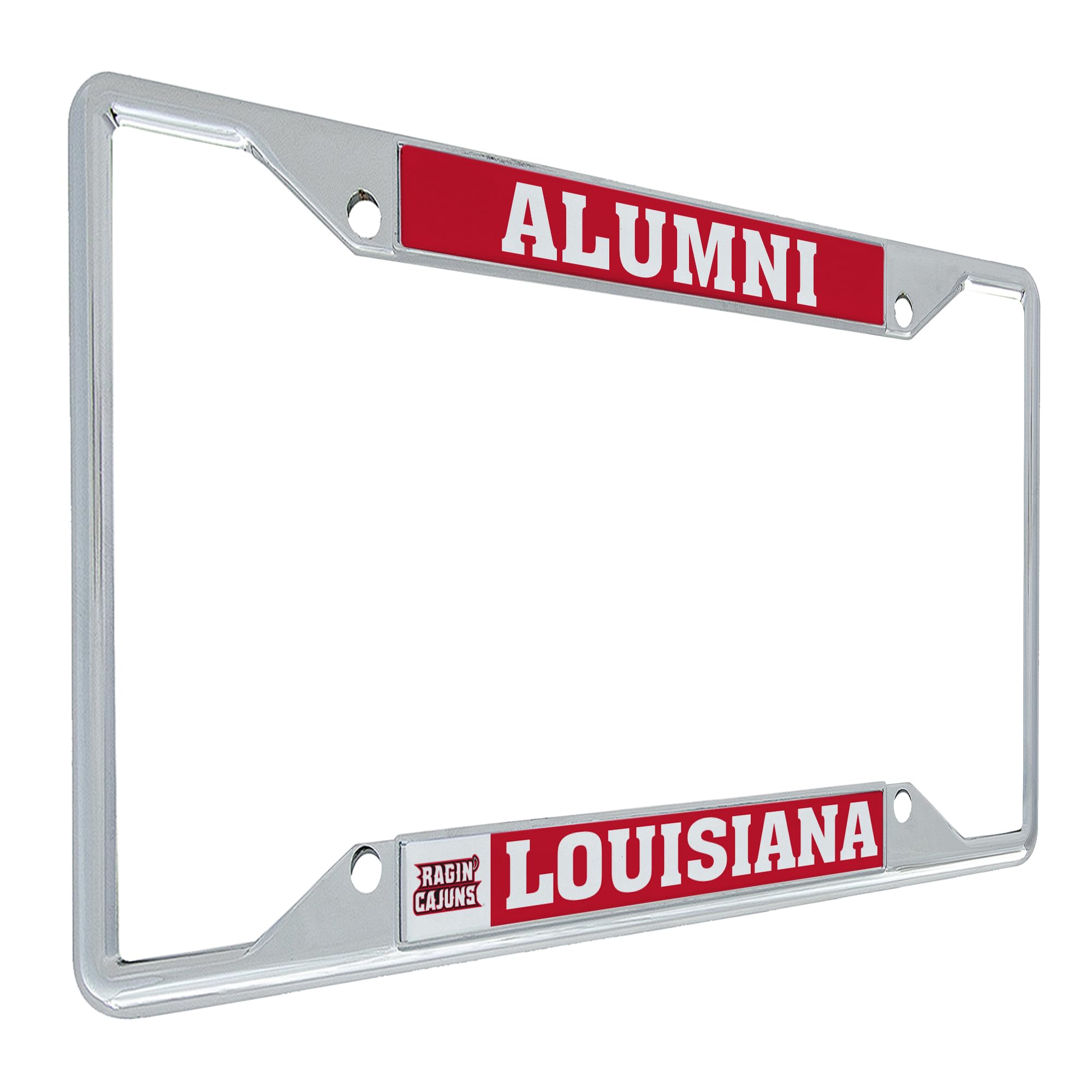 University of Louisiana at Lafayette Ragin Cajuns Alumni Metal License Plate Frame - Durable Car Tag Holder for Front or Rear Bumper - Perfect for Graduates, Fans & School Spirit (Desert Cactus Design) - Great for Tailgating, Campus Parking & Showing School Pride