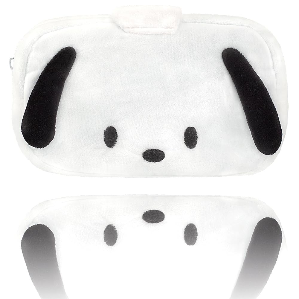 Cute Cartoon Makeup Bag with Zipper - Kawaii Plush Cosmetic Organizer for Women & Girls, Perfect for Travel & Daily Use