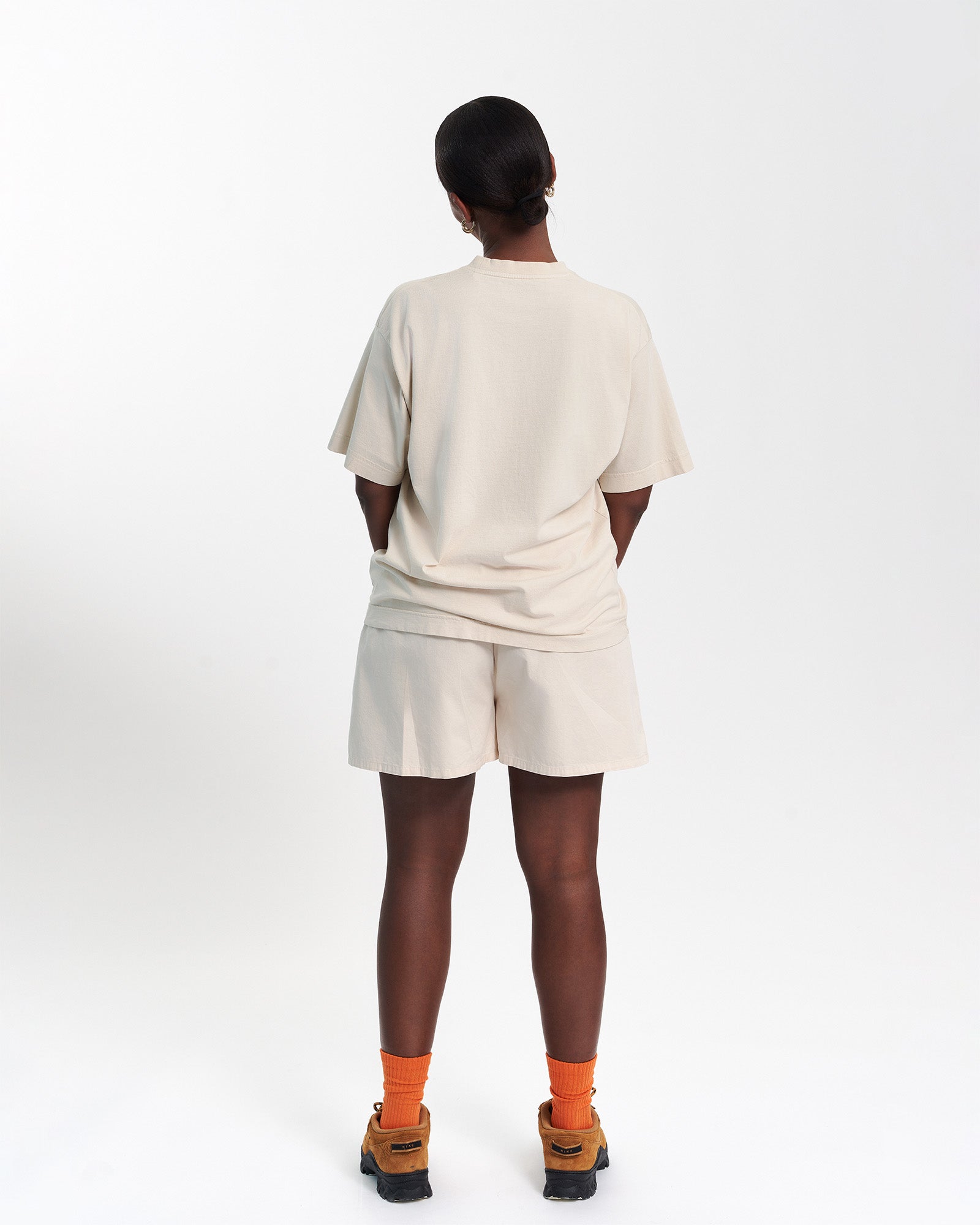 Oversized Organic Cotton T-Shirt for Women - Sunny Orange - Soft & Comfortable Casual Wear for Everyday Outfits & Loungewear