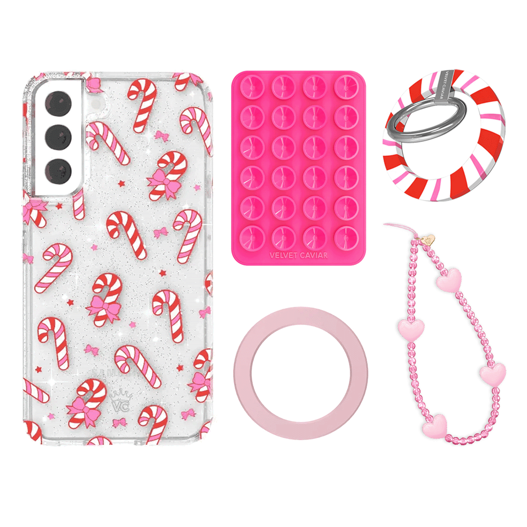 Peppermint Princess Galaxy Bundle Set - Cute & Comfortable Grip for Pens, Pencils & Stylus - Perfect for School, Office & Digital Art
