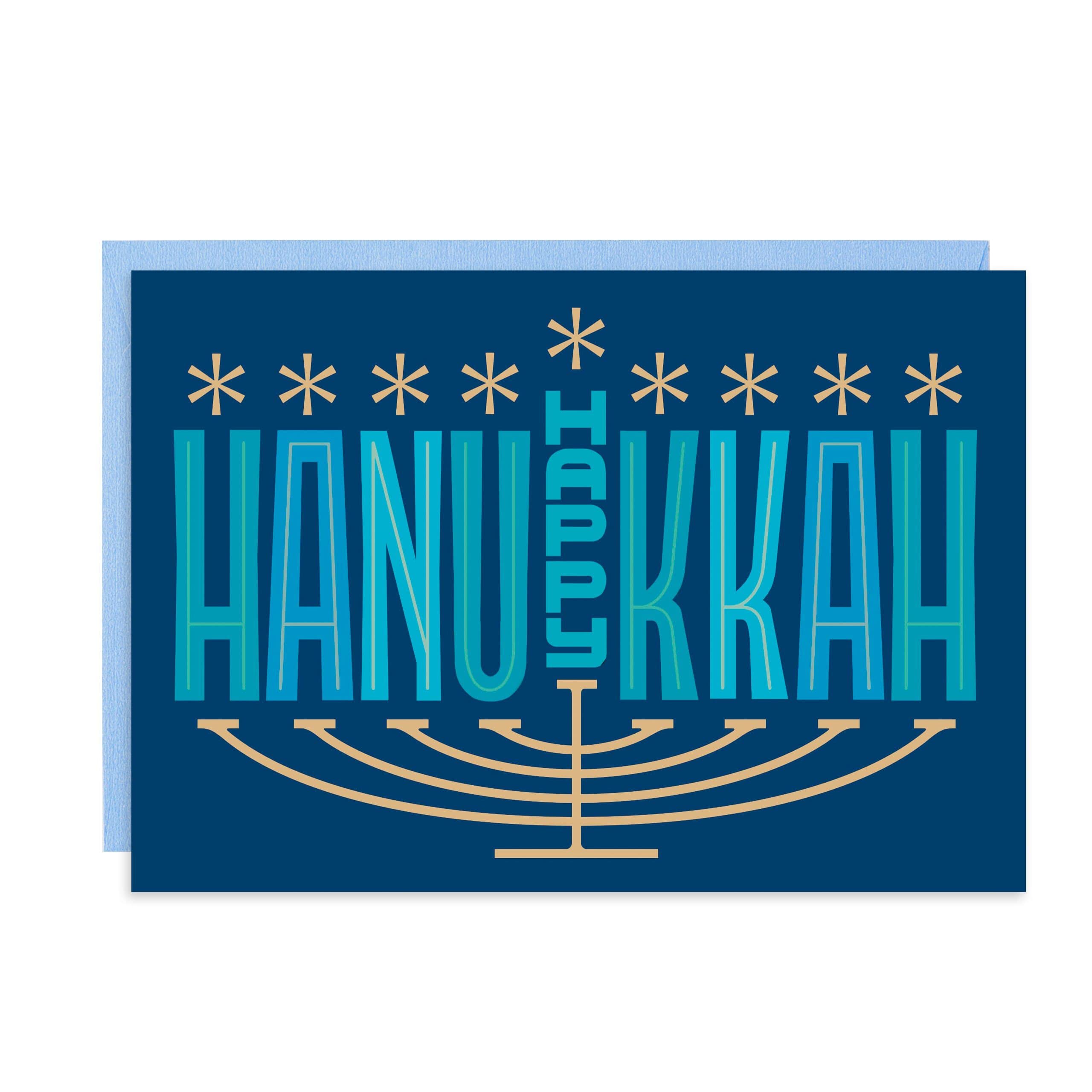 Hallmark Business Hanukkah Greeting Cards (100 Pack) - Menorah Design for Customers, Employees & Clients - Perfect for Corporate Gifts, Holiday Events & Community Groups