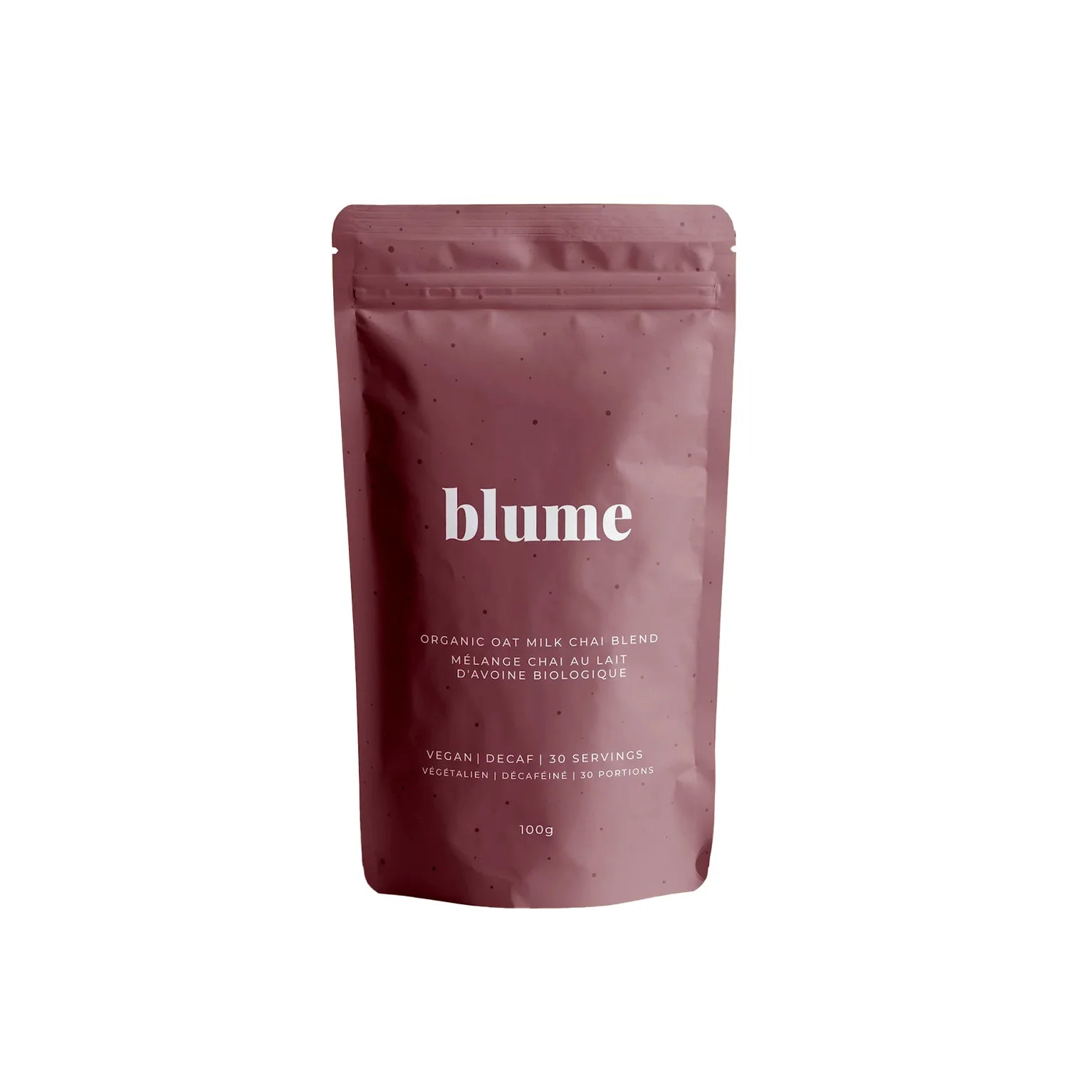 Blume Oat Milk Chai Superfood Latte Mix Powder - 100g | Vegan, Dairy-Free, Gluten-Free | Perfect for Morning Energy & Cozy Evenings at Home