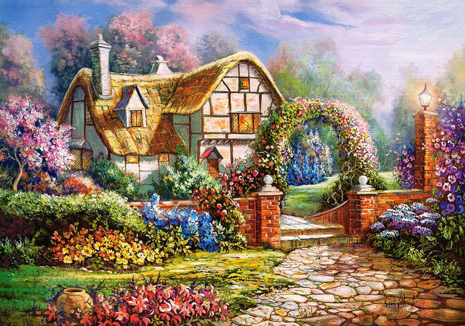 1000-Piece Jigsaw Puzzle for Adults & Teens - Wiltshire Gardens Landscape - Family Educational Game & Fun Activity - Perfect Gift for Puzzle Lovers (Great for Family Game Nights, Stress Relief & Home Decor)