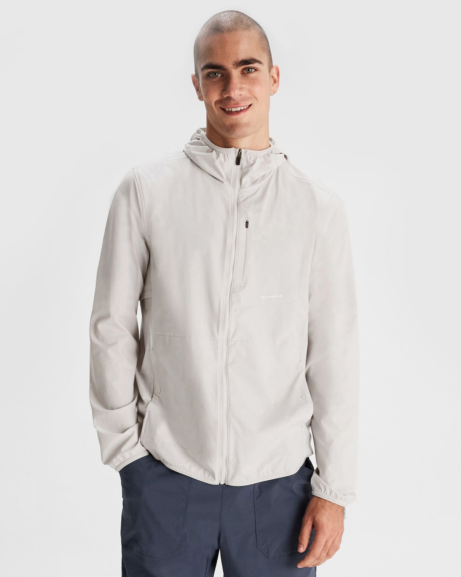 Men's Sun Breaker Jacket - UPF 50+ UV Protection Windbreaker with Lightweight Breathable Fabric for Hiking, Running & Outdoor Activities | Mist Color