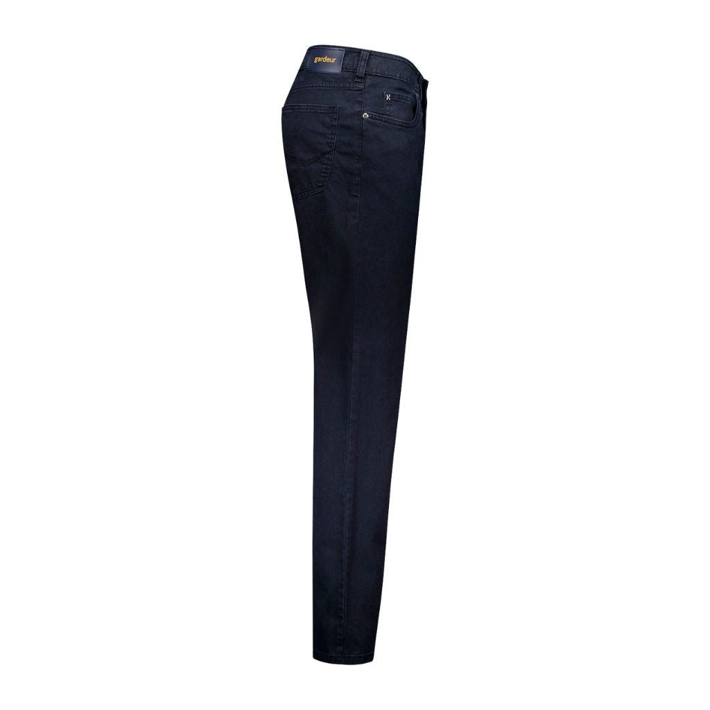 GARDEUR Bill 3 Stretch Chino Pants for Men - Comfortable Slim Fit Navy Blue Casual Trousers - Perfect for Office, Business Casual & Everyday Wear