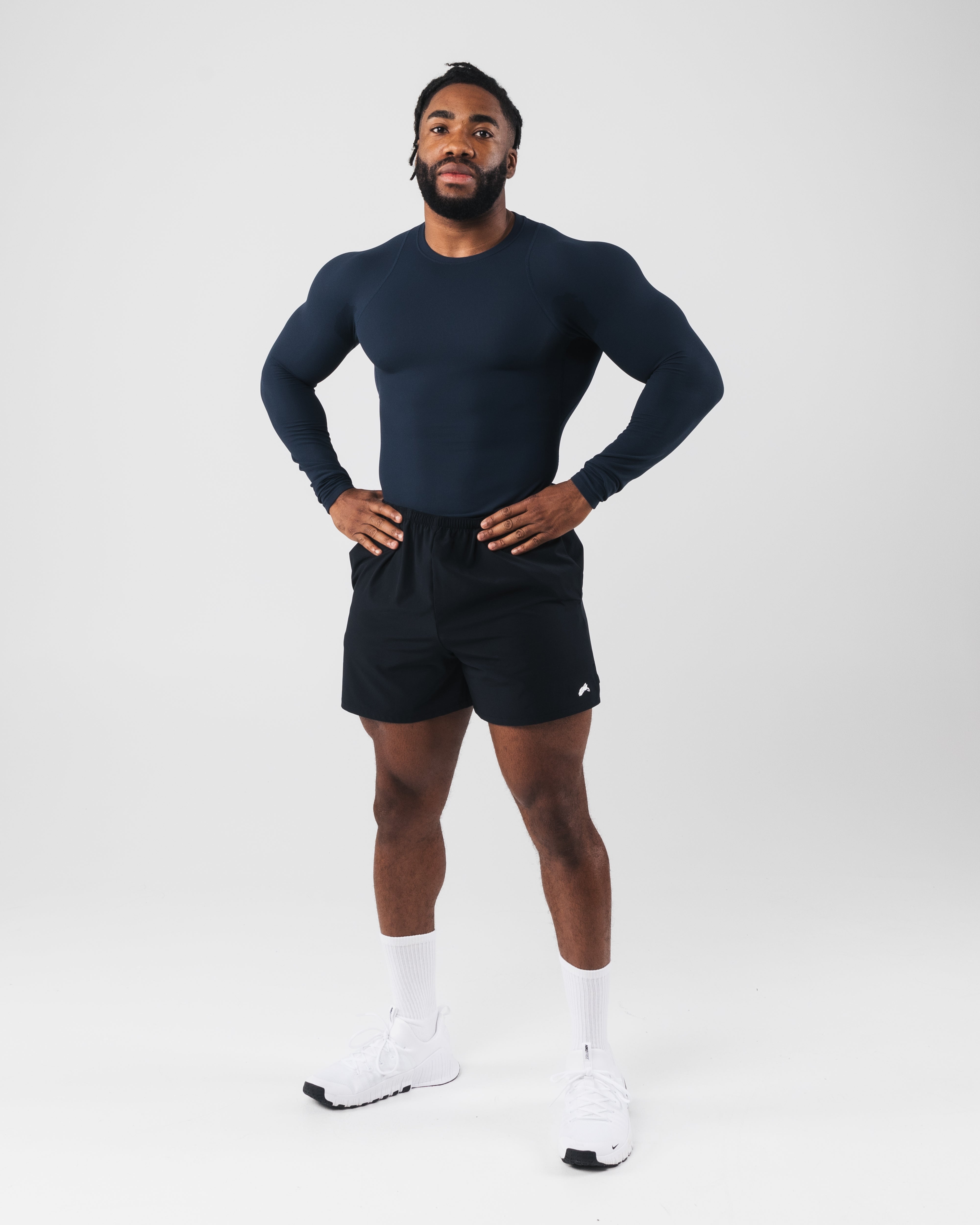 Premium Long Sleeve Shirt for Men - Deep Navy Blue Comfort Fit Casual Wear - Perfect for Office, Travel & Outdoor Activities