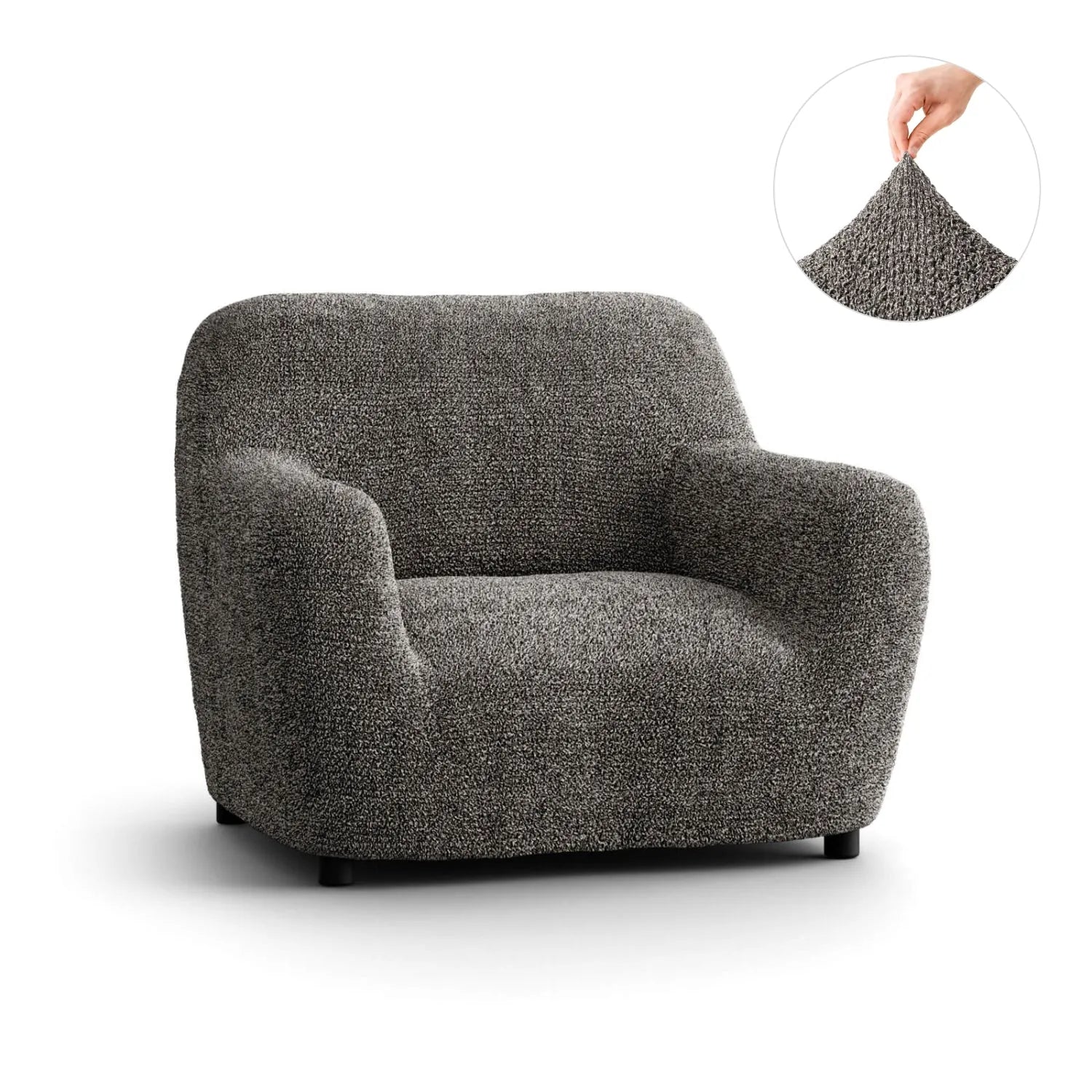 Microfiber Printed Armchair Slipcover - Stretchable Furniture Protector for Living Room, Bedroom & Office - Easy Washable Sofa Cover for Home Decor