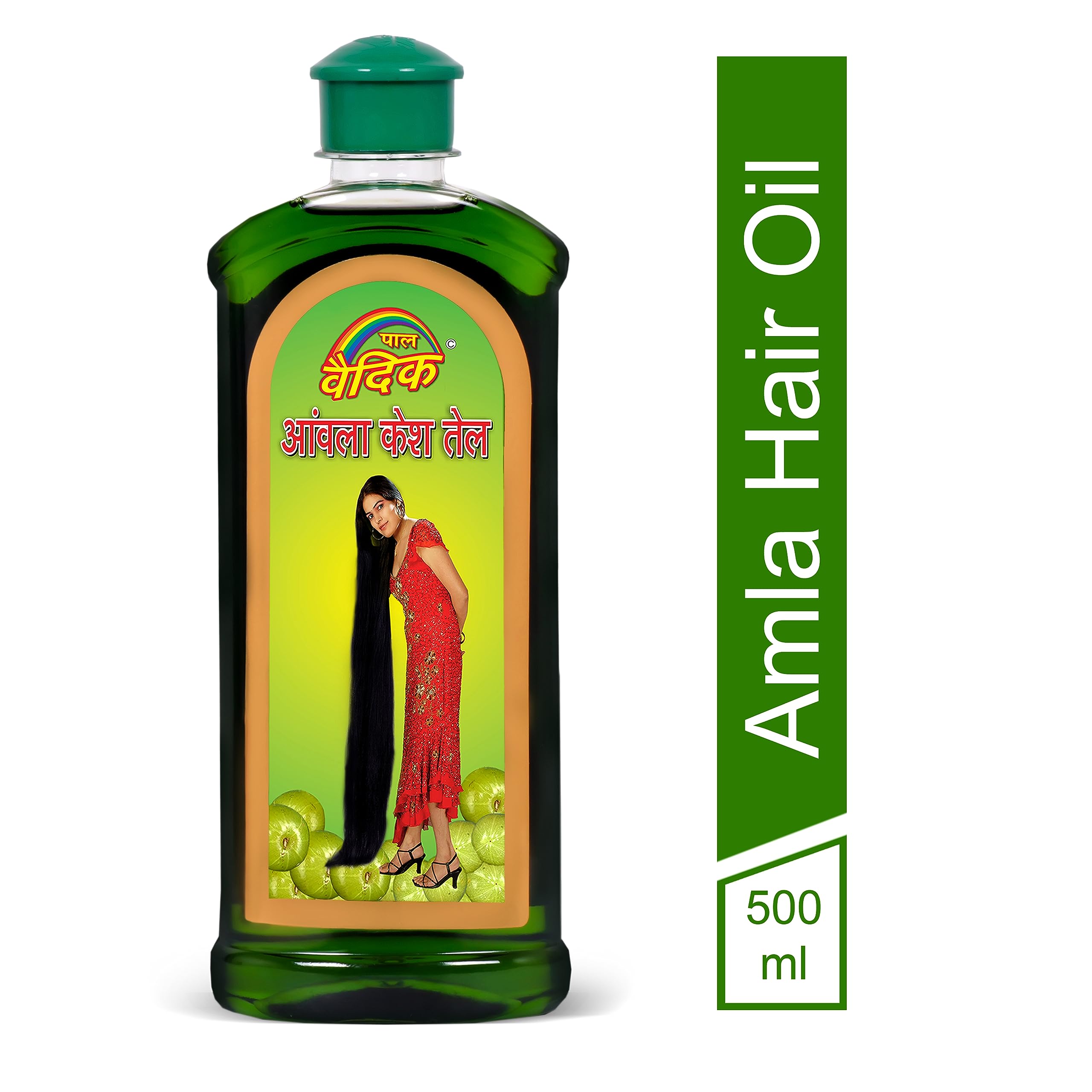 Pal Vedic Amla Hair Oil 500ml - Natural Ayurvedic Hair Growth Treatment for Dry & Damaged Hair | Promotes Thickness & Shine | Perfect for Daily Hair Care & Scalp Massage