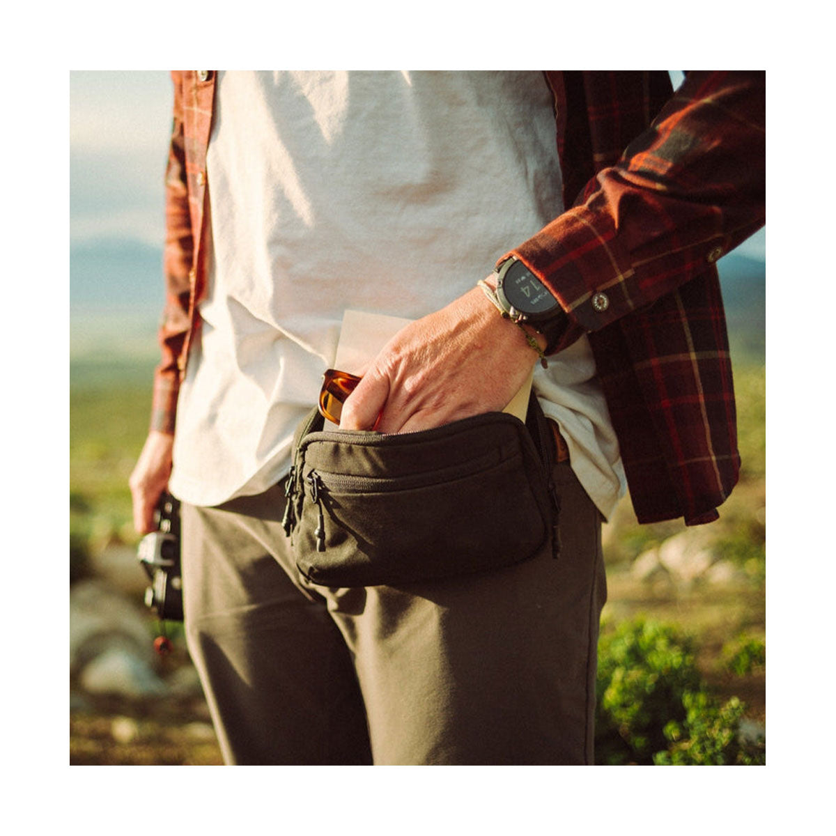 Clever Supply Sidekick Belt Bag - Adjustable Waist Pack for Running, Hiking & Travel - Hands-Free Fanny Pack (Black) - Perfect for Outdoor Adventures & Daily Essentials
