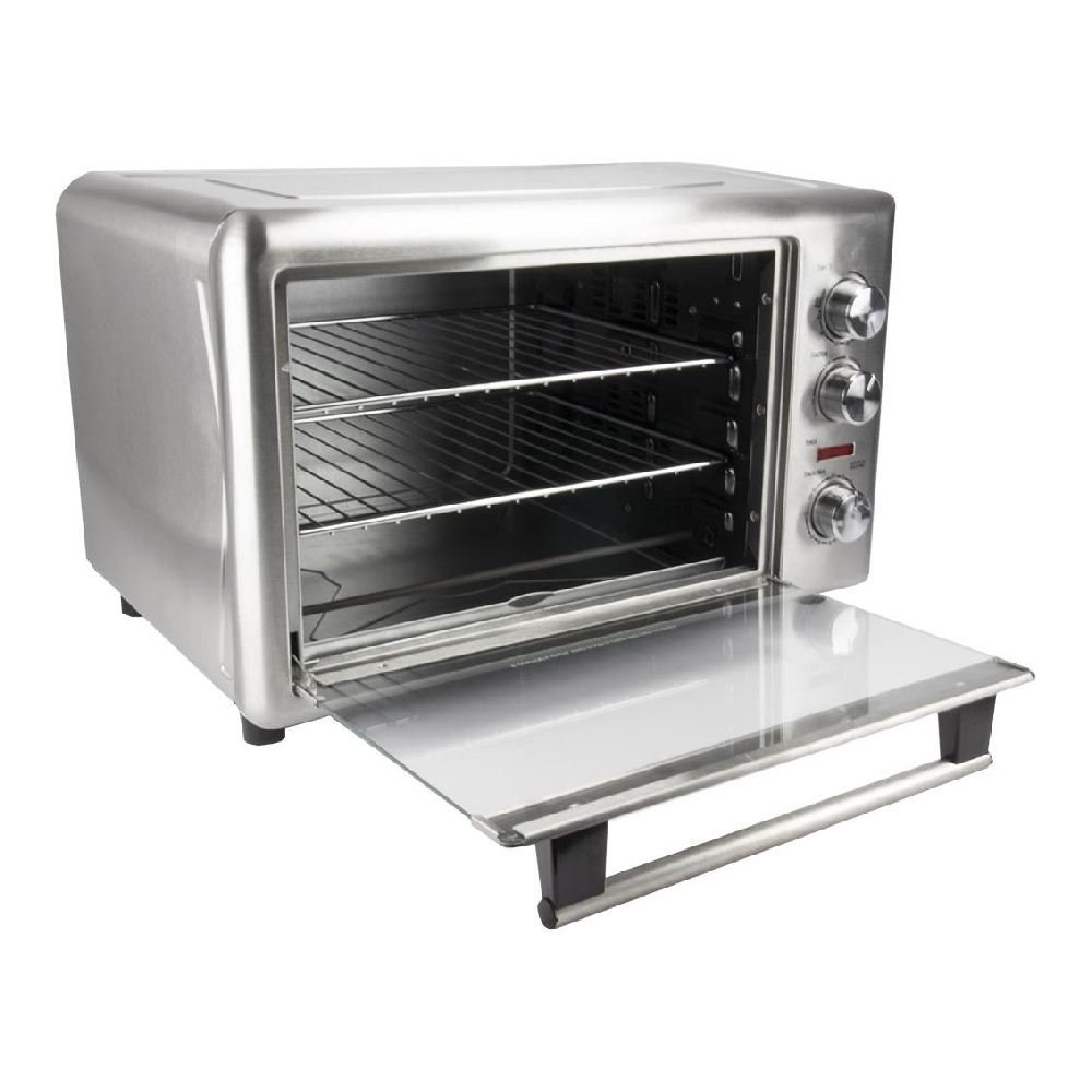 Hamilton Beach 31103A 6-Slice Convection Countertop Oven with Rotisserie - Stainless Steel Finish for Baking, Roasting & Broiling - Perfect for Small Kitchens & Dorm Rooms