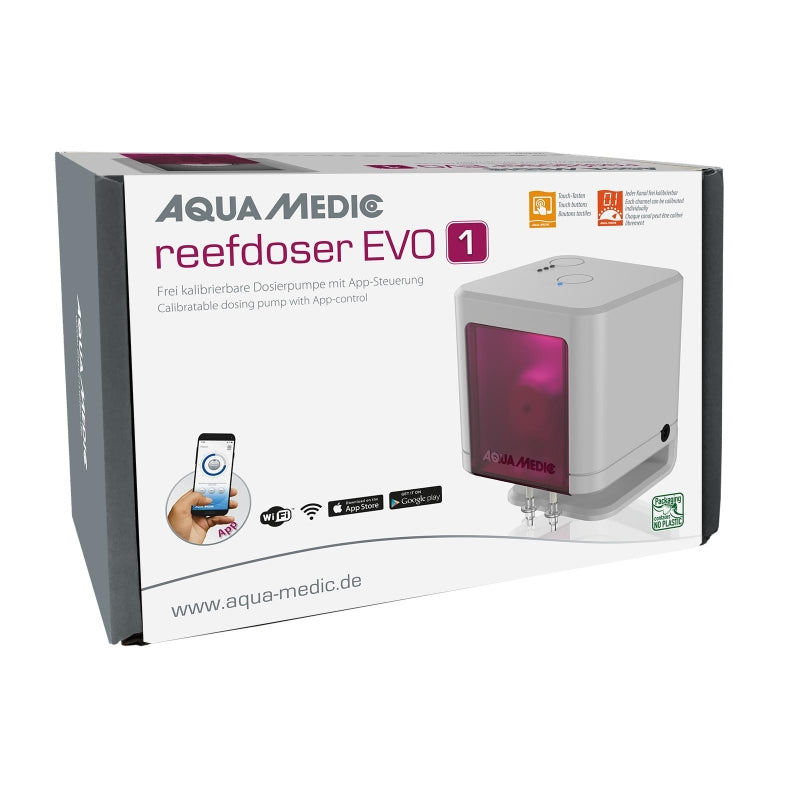 Aqua Medic Reefdoser EVO 1 Dosing Pump - Precision Saltwater Aquarium Dosing System for Coral Reef Tanks - Perfect for Calcium, Alkalinity & Magnesium Supplementation