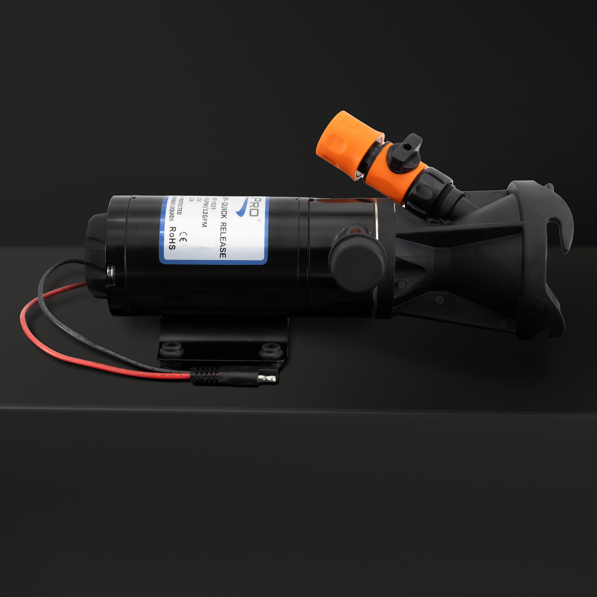 RecPro RV Portable Macerator Pump for Black Water Tank - 12GPM Sewage Grinder Pump with 12V Toilet Waste Transfer System | Ideal for RV Camping, Boating & Off-Grid Living