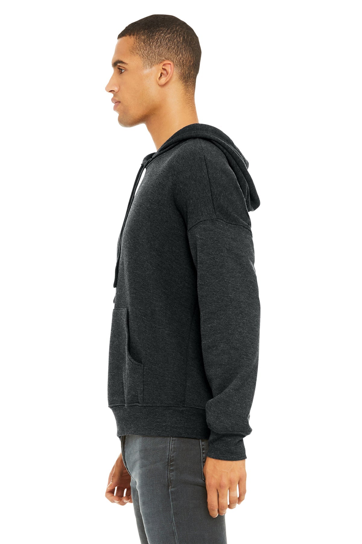 Bella Canvas Sponge Fleece Hoodie for Men & Women - Soft & Warm Dark Grey Pullover - Perfect for Casual Wear, Loungewear & Outdoor Activities [Ware2Go]