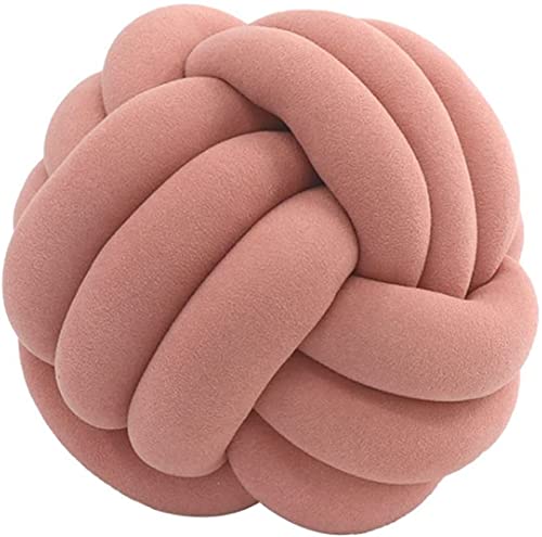 Handmade Plush Knotted Ball Pillow - Soft Decorative Throw Pillow for Couch, Bed, Car & Office - Cozy Home Decor Gift for Women & Kids
