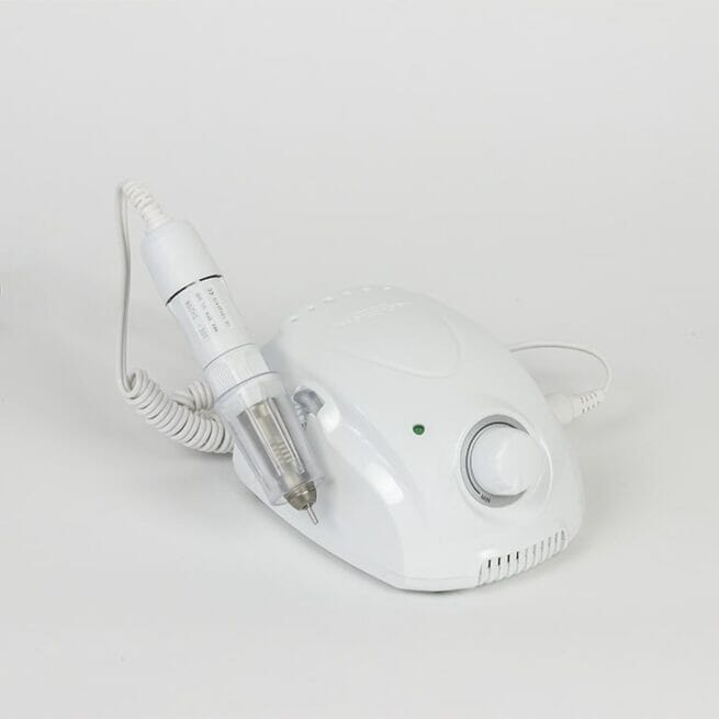 Original Saeyang Marathon Champion 3 White + SH20N 30K RPM Professional Nail Drill Machine for Salon & Home Use - High-Speed E File for Acrylic Nails, Gel Polish & Nail Art