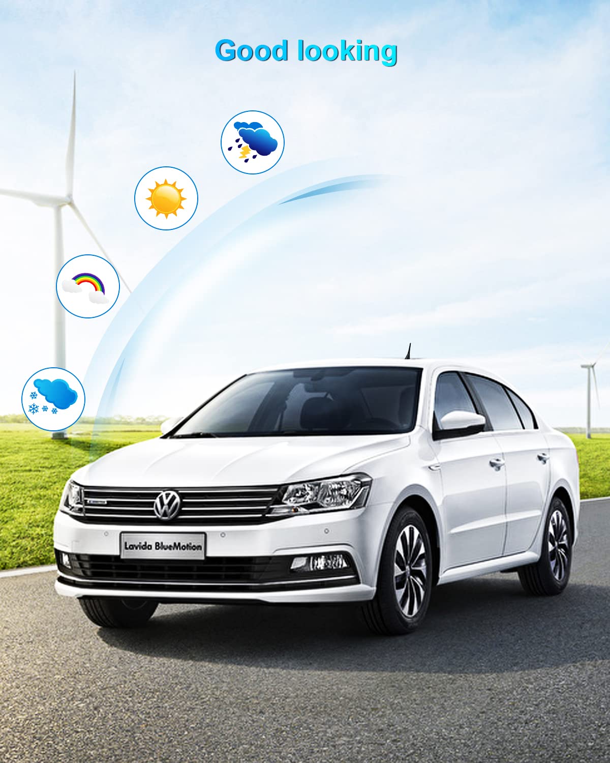Universal Short Car Antenna 6.5 Inch - Mini AM/FM/DAB Radio Antenna Compatible with Most Vehicles - Compact Design for Improved Signal Reception - Perfect for Cars, Trucks & SUVs (Enhanced Driving Experience)