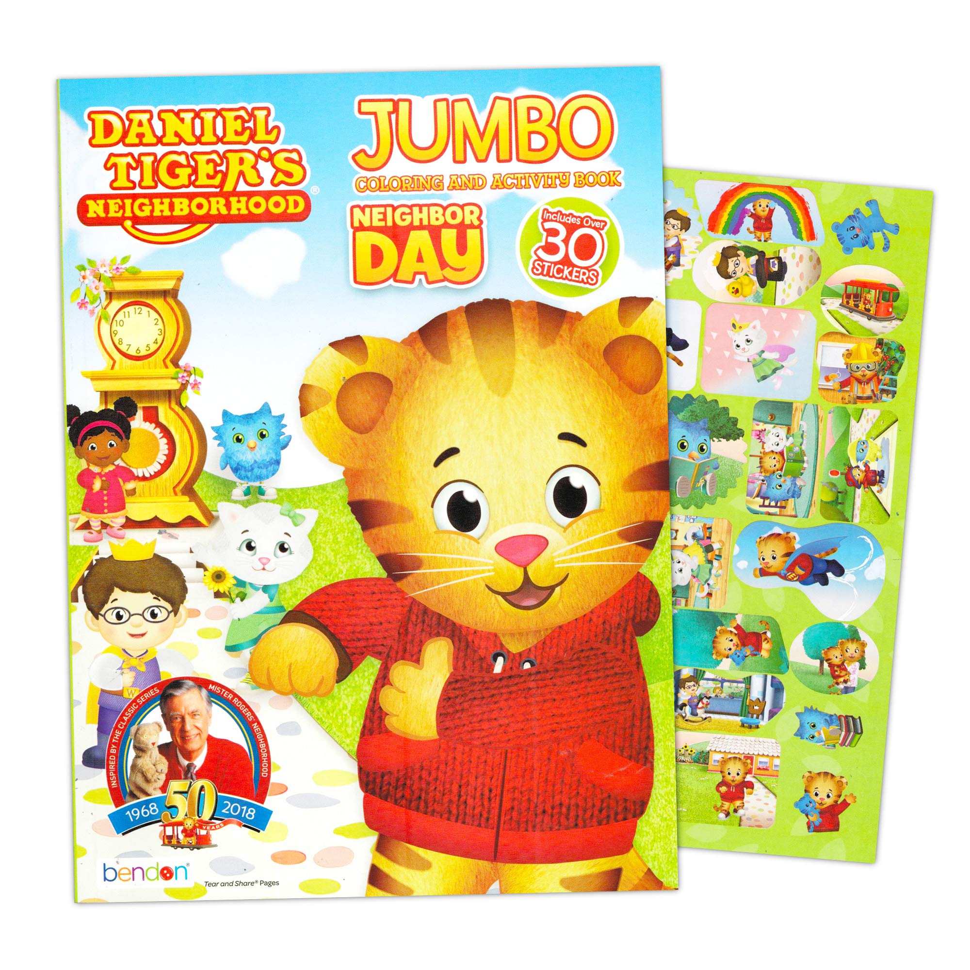 Daniel Tiger Coloring and Activity Book for Kids with 50+ Stickers - Fun Learning & Creative Play for Toddlers, Preschool & Kindergarten (Perfect for Travel, Birthday Gifts & Quiet Time Activities)