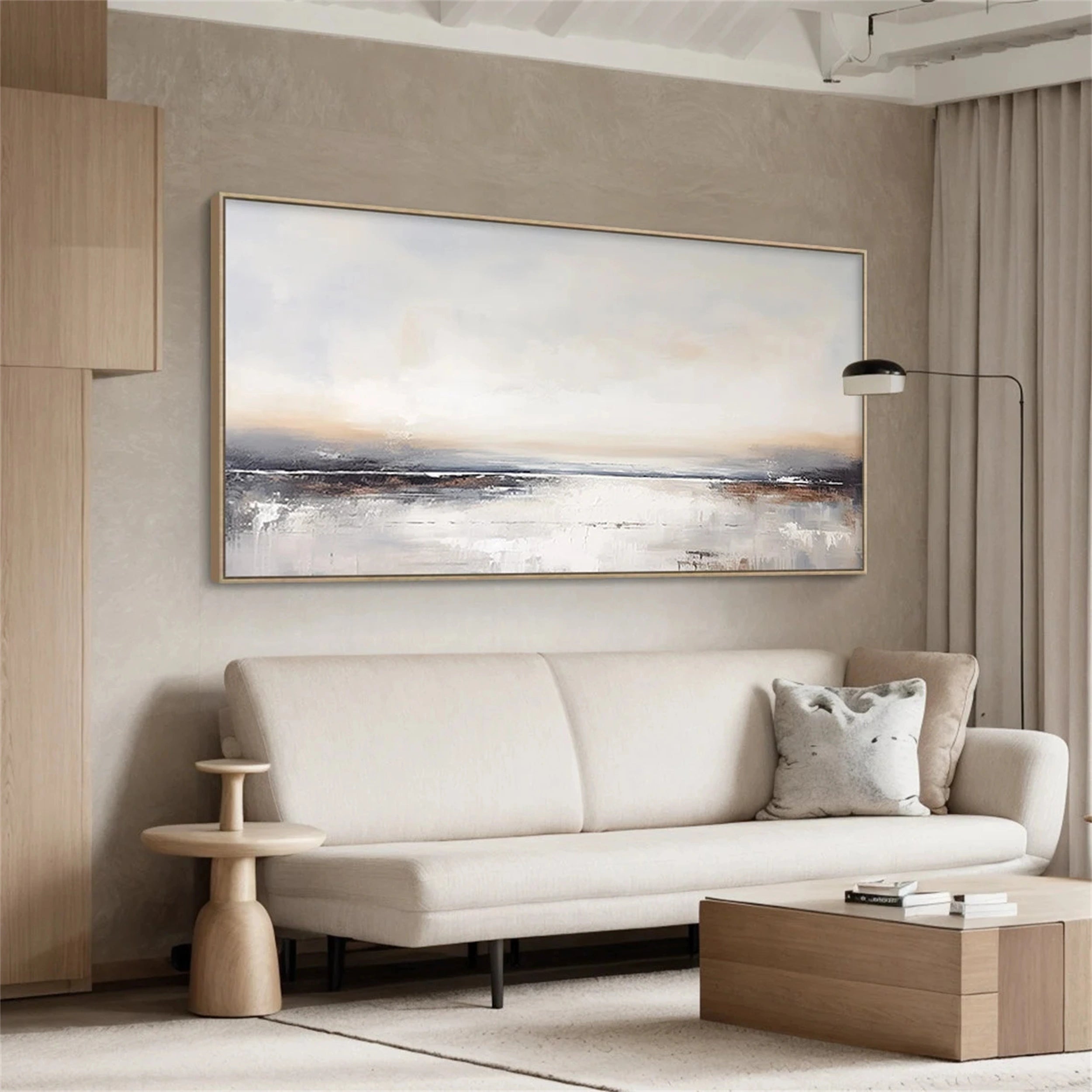 Abstract Painting #AB 089 - Modern Wall Art Decor for Living Room, Bedroom & Office - Unique Handmade Canvas Artwork
