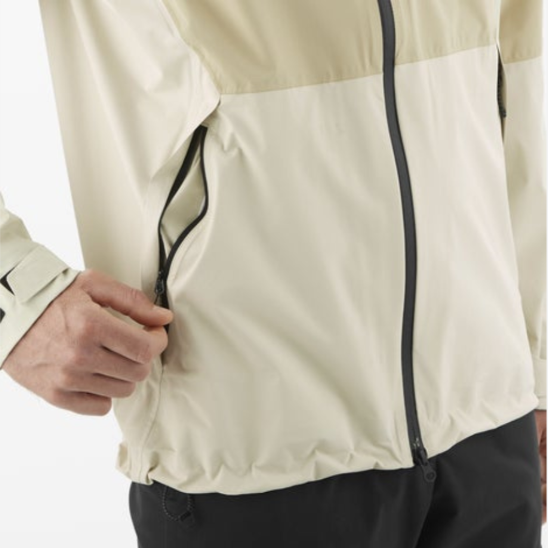 Salomon Men's Outerpath 2.5L Waterproof Jacket - Lightweight Hiking & Outdoor Rain Shell for Running, Camping & Trail Adventures