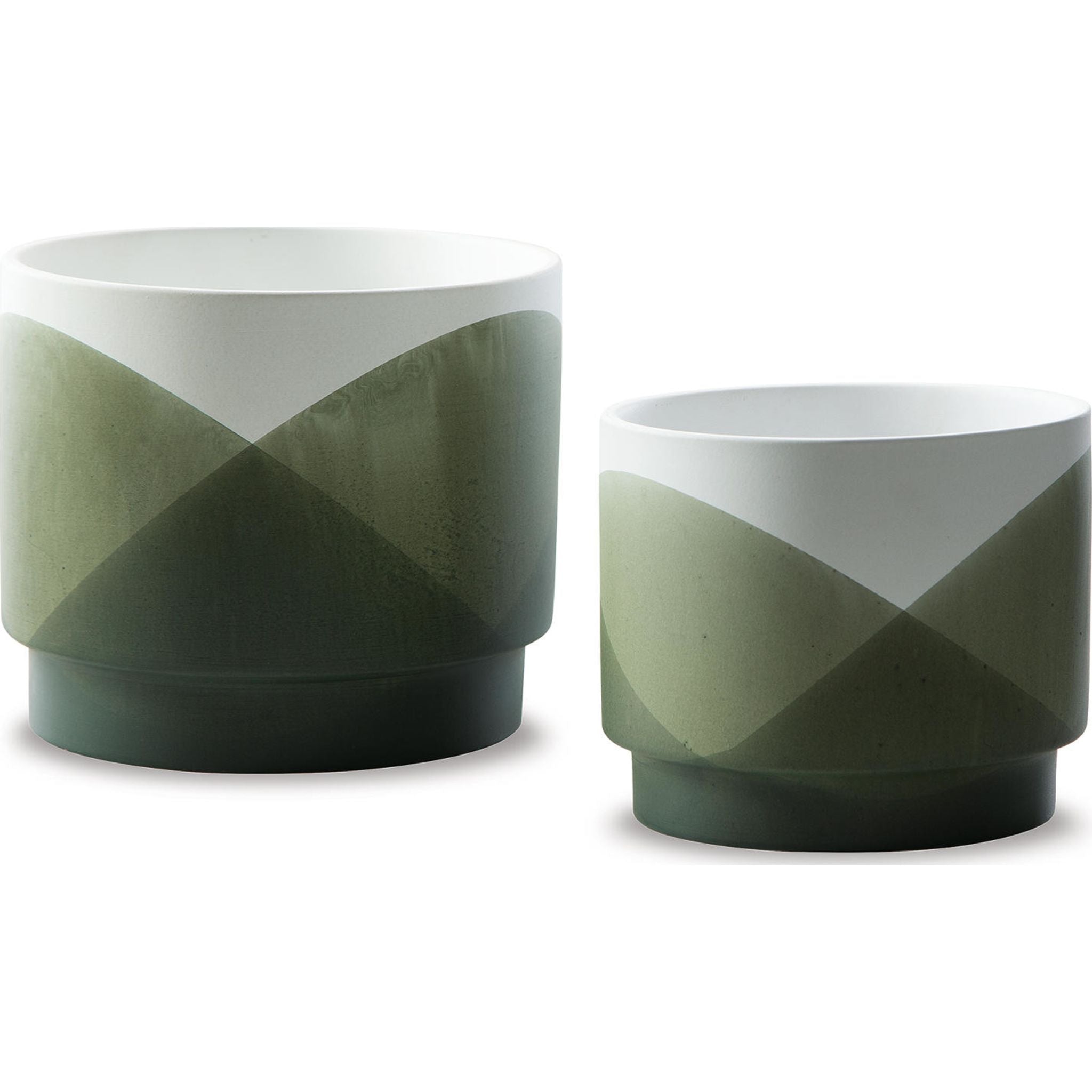 Ardenridge Planter Set of 2 - Modern Indoor/Outdoor Flower Pots with Drainage Holes - Perfect for Home, Garden, Patio, and Office Decor