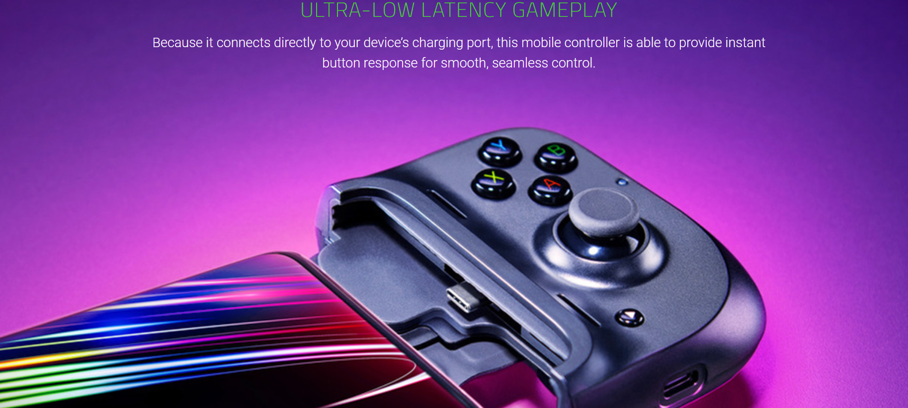 Razer Kishi Mobile Game Controller for Android USB-C - Compatible with Xbox Game Pass, Xcloud, Stadia, GeForce Now, PS Remote Play - Pass-Through Charging - Ergonomic Grip for Samsung & More - Perfect for Cloud Gaming & Mobile Esports