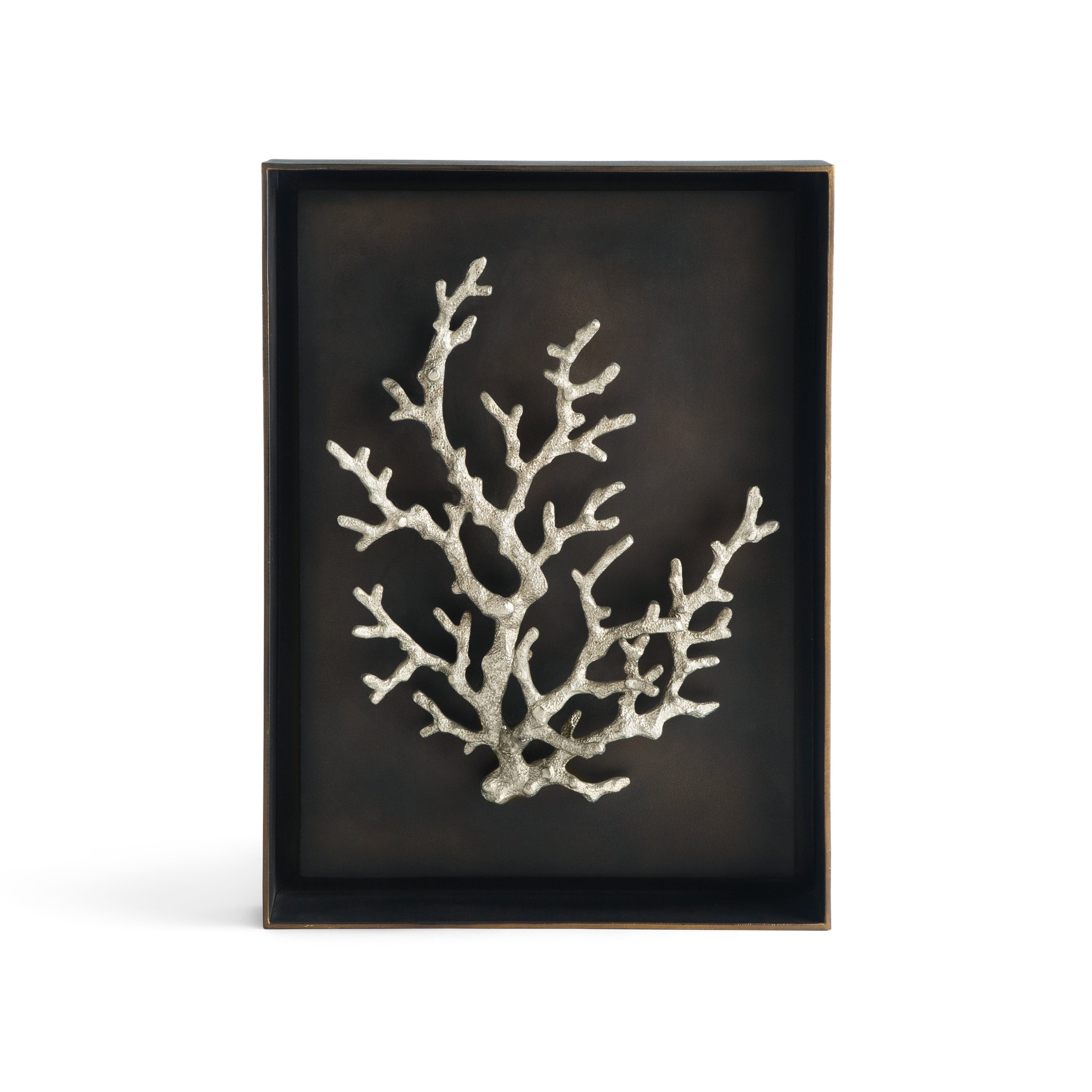 Ocean Coral Shadow Box Wall Art - Handmade 3D Framed Decor for Beach House, Living Room, Bedroom & Office - Perfect Coastal Home Decor Gift
