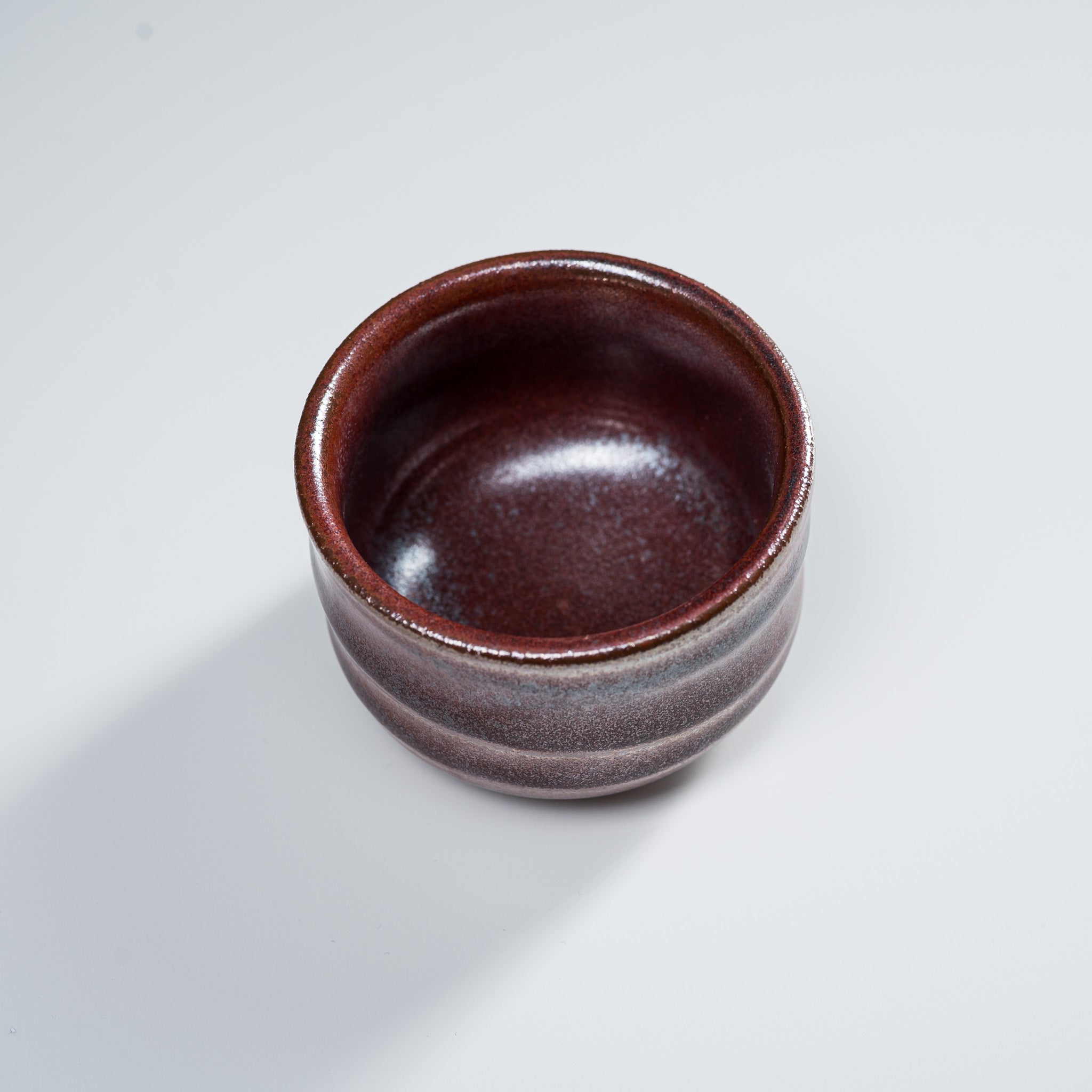 Handcrafted Mino Ware Pottery Sake Cup & Teacup - Wine Red Glaze - Authentic Japanese Ceramic Drinking Vessel for Sake, Tea or Cocktails - Perfect for Japanese Dining, Gift Giving & Home Decor