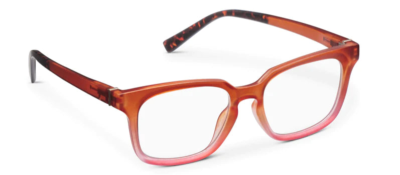 Peepers Desert Sunrise Reading Glasses - Spice/Leopard Tortoise Print for Women & Men | Lightweight & Stylish Readers for Reading, Crafts & Outdoor Activities