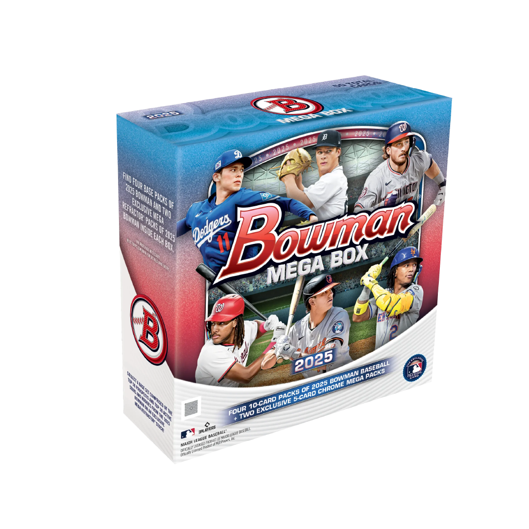 2025 Topps Bowman Baseball Mega Box - Premium Baseball Trading Cards for Collectors & Fans - Perfect for Gifts, Trading, and Display