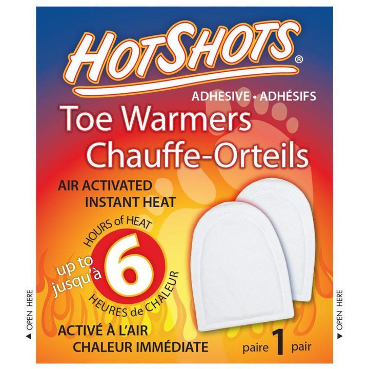 Hot Shots Toe Warmers - Reusable & Disposable Foot Warmers for Winter - Perfect for Skiing, Hiking & Cold Weather Activities