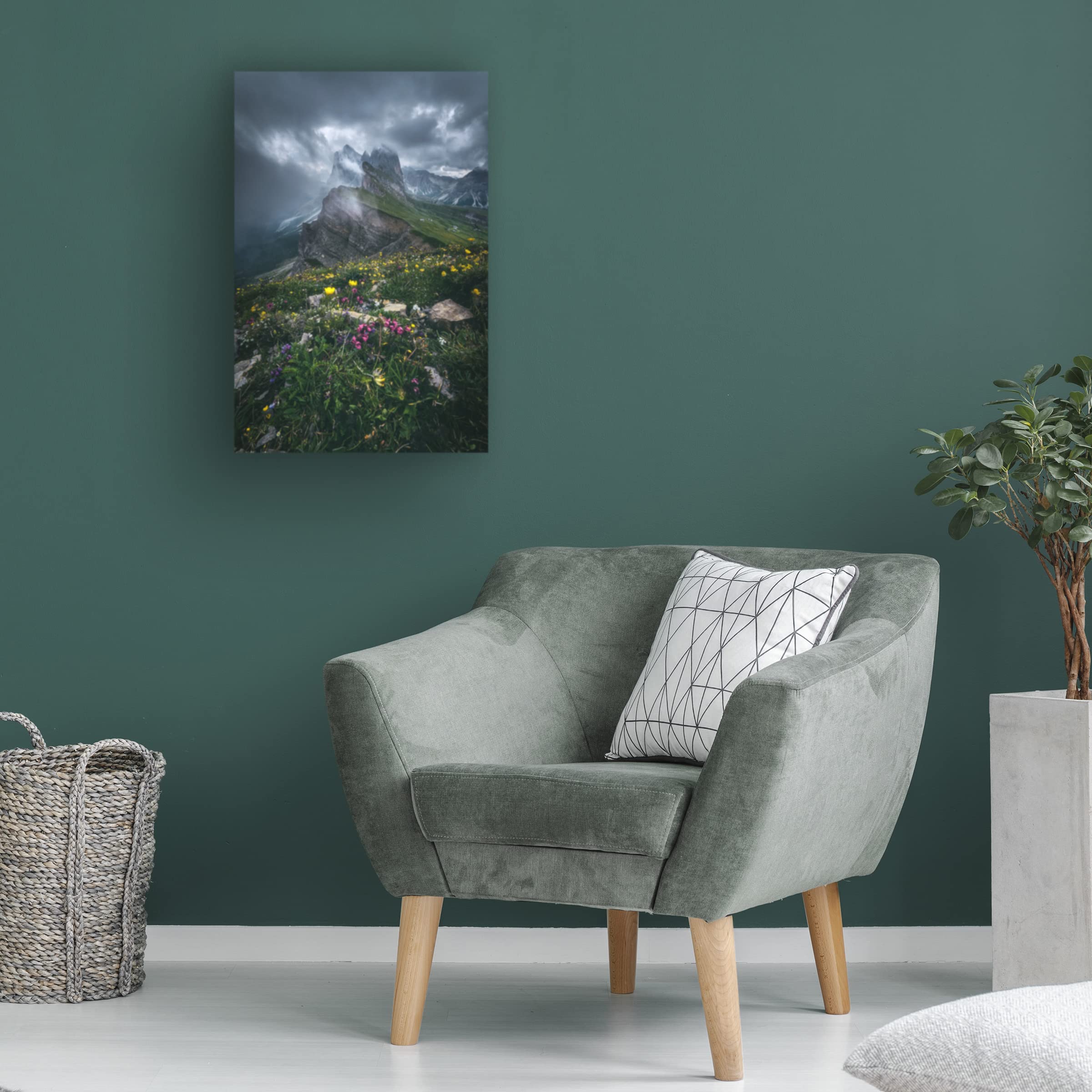 Trademark Fine Art 'Dolomites Seceda 2500' Landscape Canvas Wall Art by Jean Claude Castor - Perfect for Living Room, Bedroom & Office Decor