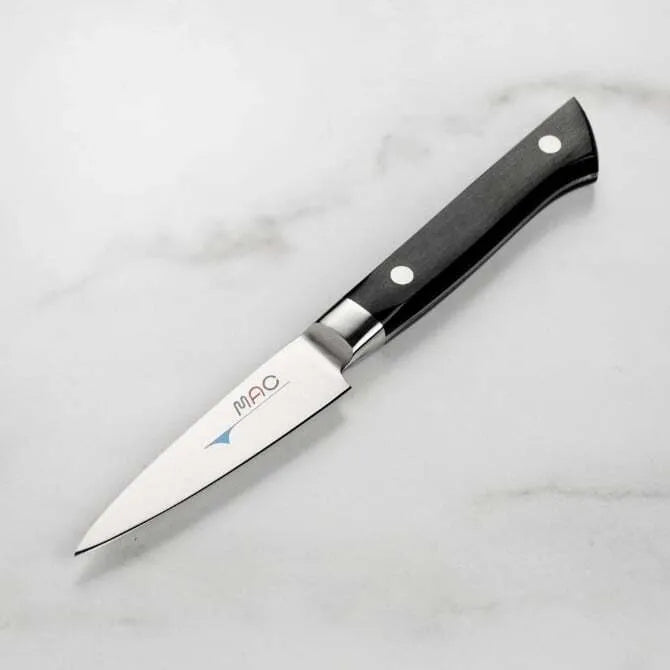 Premium Mac Paring Knife - 3.5 Inch Stainless Steel Fruit & Vegetable Peeling Knife - Perfect for Kitchen, Camping, and Food Prep