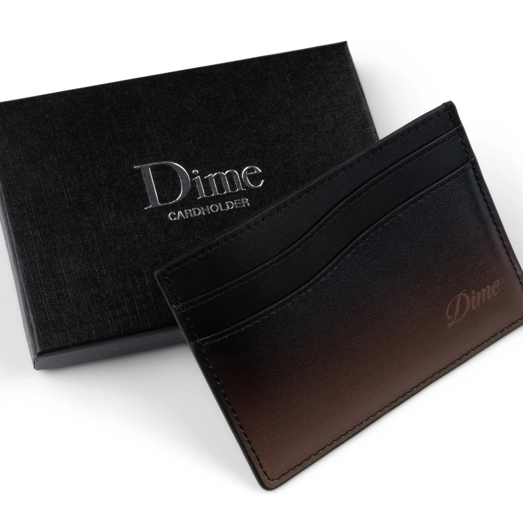 Elegant Cursive Gradient Card Holder in Copper - Slim & Stylish Wallet for Credit Cards, IDs, and Cash - Perfect for Everyday Use, Travel, and Gifts