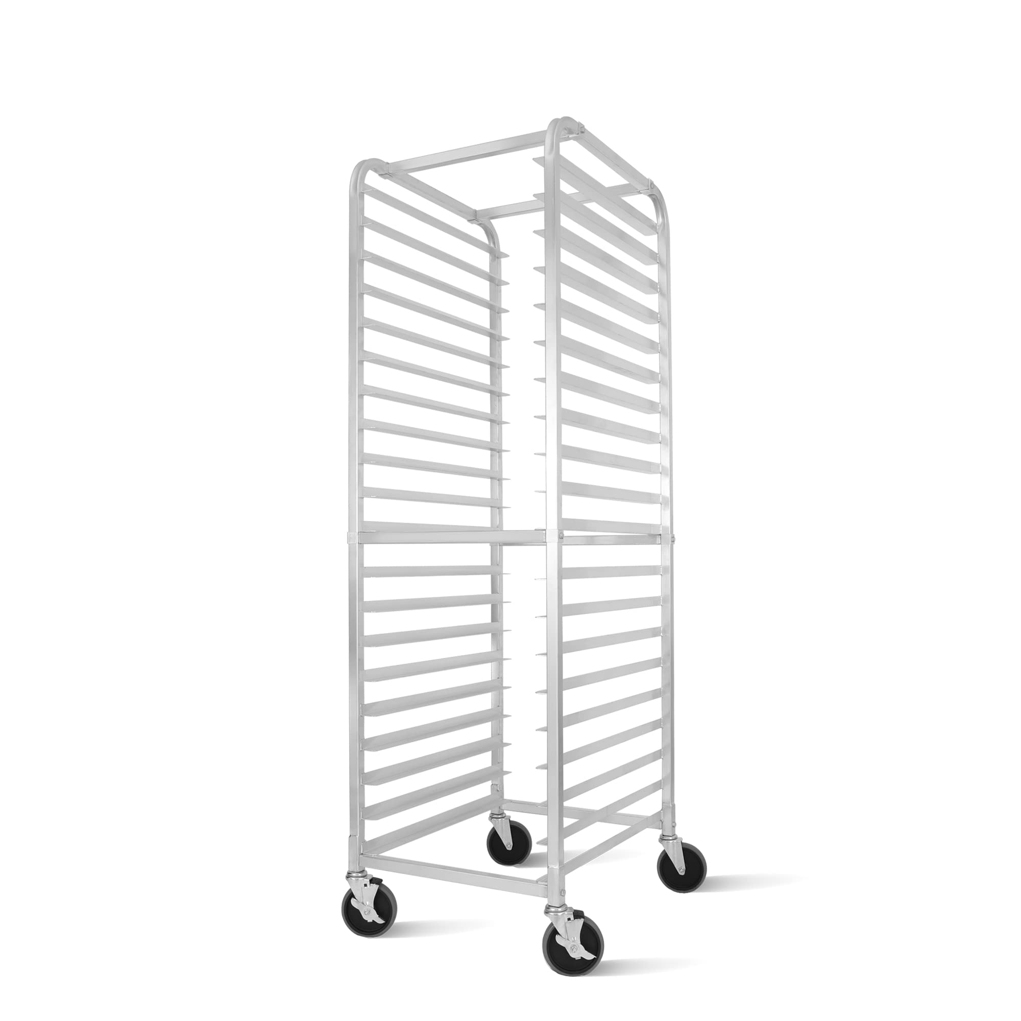 20-Tier Heavy Duty Sheet Pan Rack - NSF Certified Commercial Bun Pan Rack - Durable Aluminum Bakery Cooling Rack with 4 Locking Wheels - Perfect for Home, Restaurant & Bakery Kitchen Organization