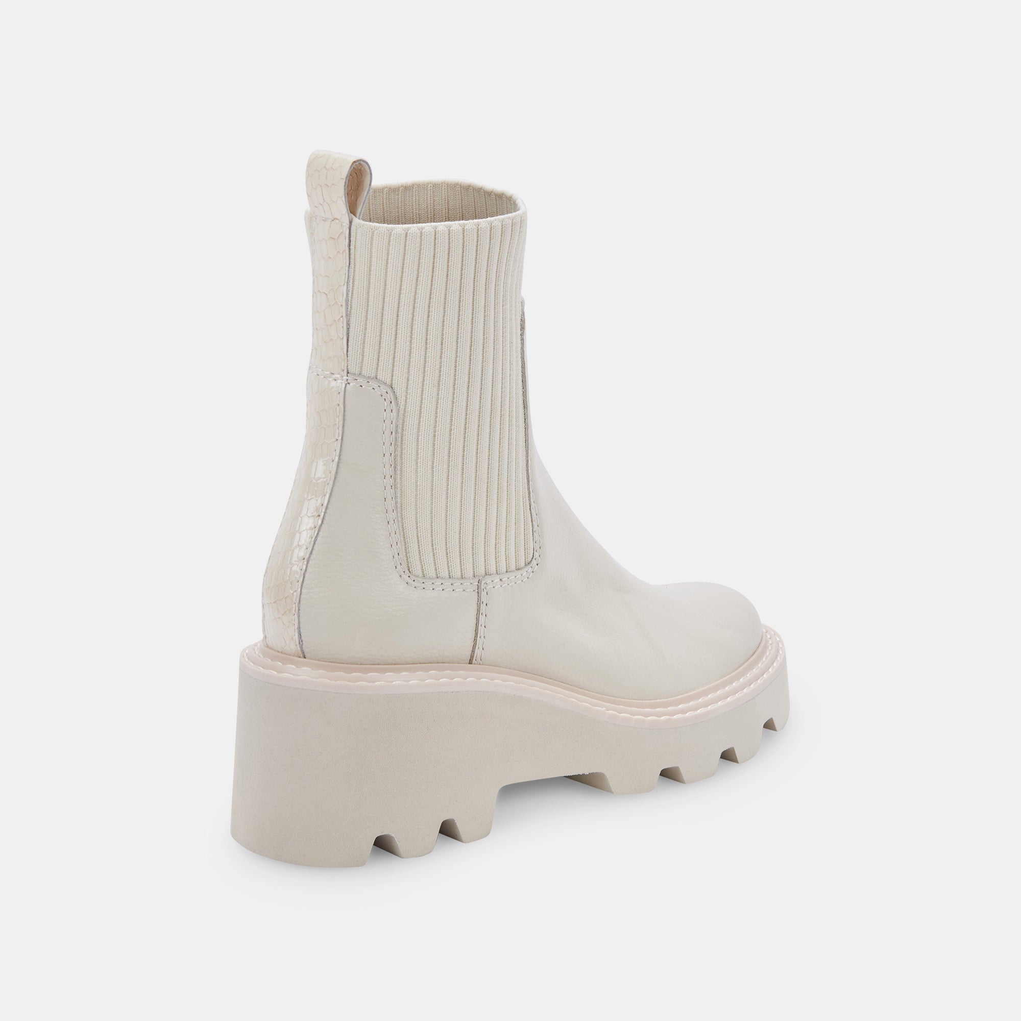 HOVEN H2O BOOTS IVORY LEATHER - Waterproof Leather Boots for Women, Comfortable & Stylish - Perfect for Hiking, Rainy Days & Outdoor Adventures