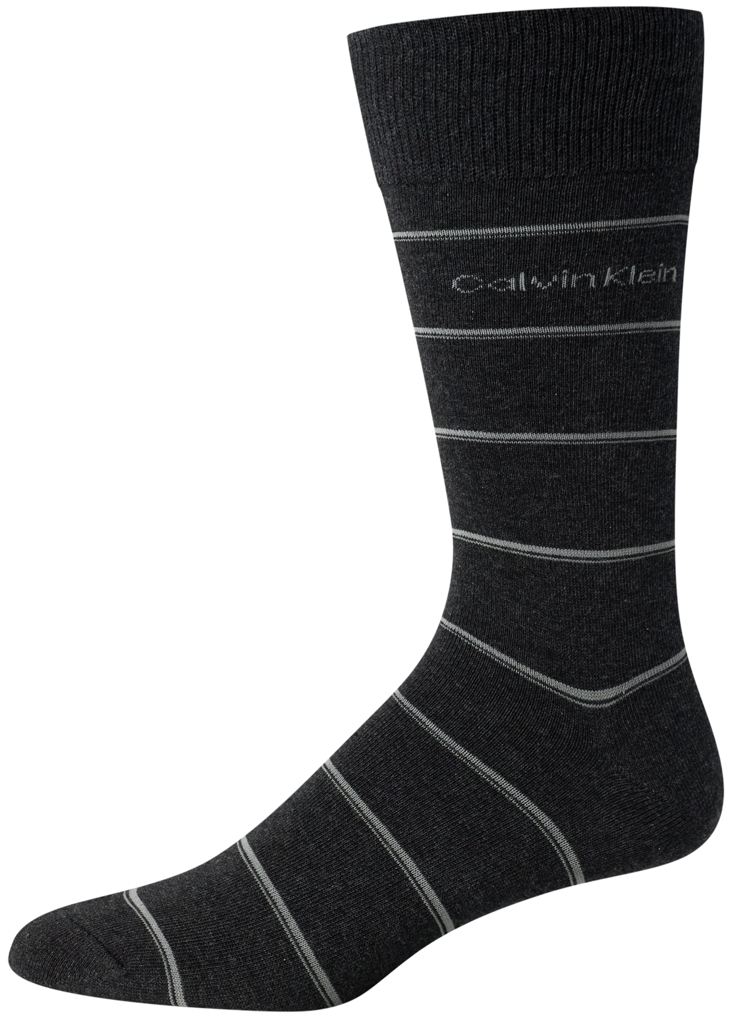 Calvin Klein Men's Dress Socks - Soft Cotton Blend Crew Socks with Stylish Patterns (4-Pack) for Business, Office & Formal Occasions
